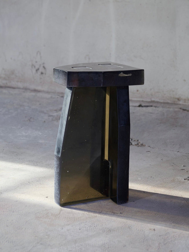'Vera' Glass Side Table by Studio Maximilian Beck | The Oblist