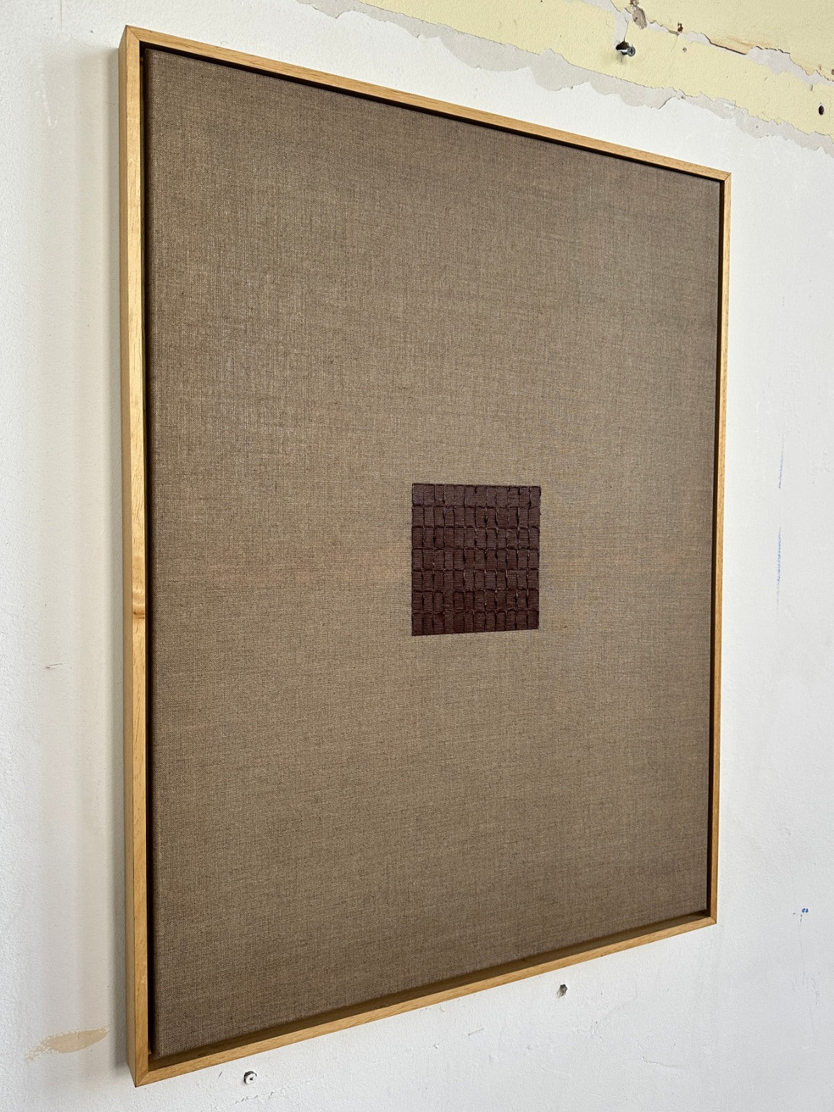 'Indian Wine - Signature Linen' Painting — detail view