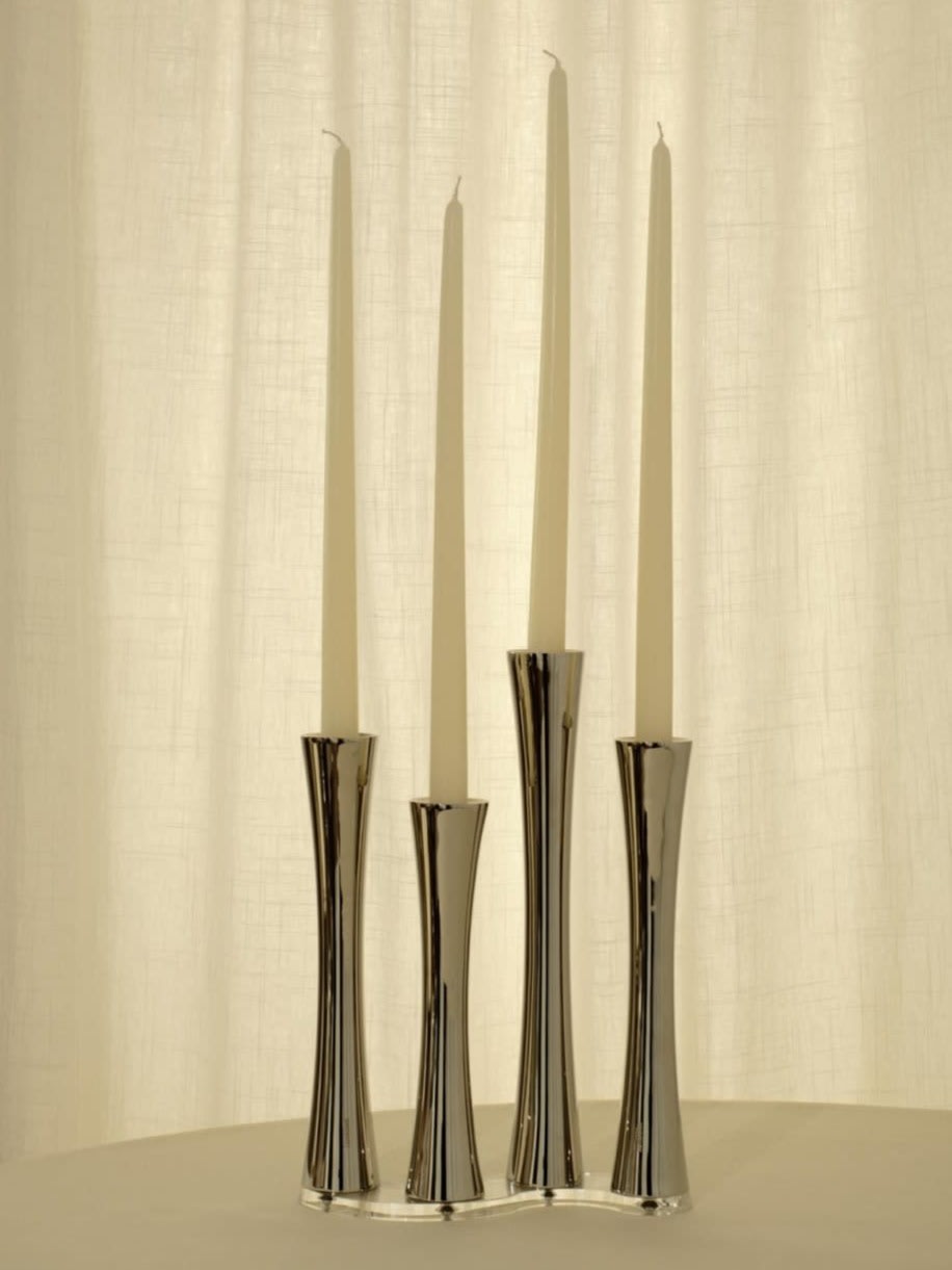 Sambonet Silver Candle Holder by Truffe Studio | The Oblist