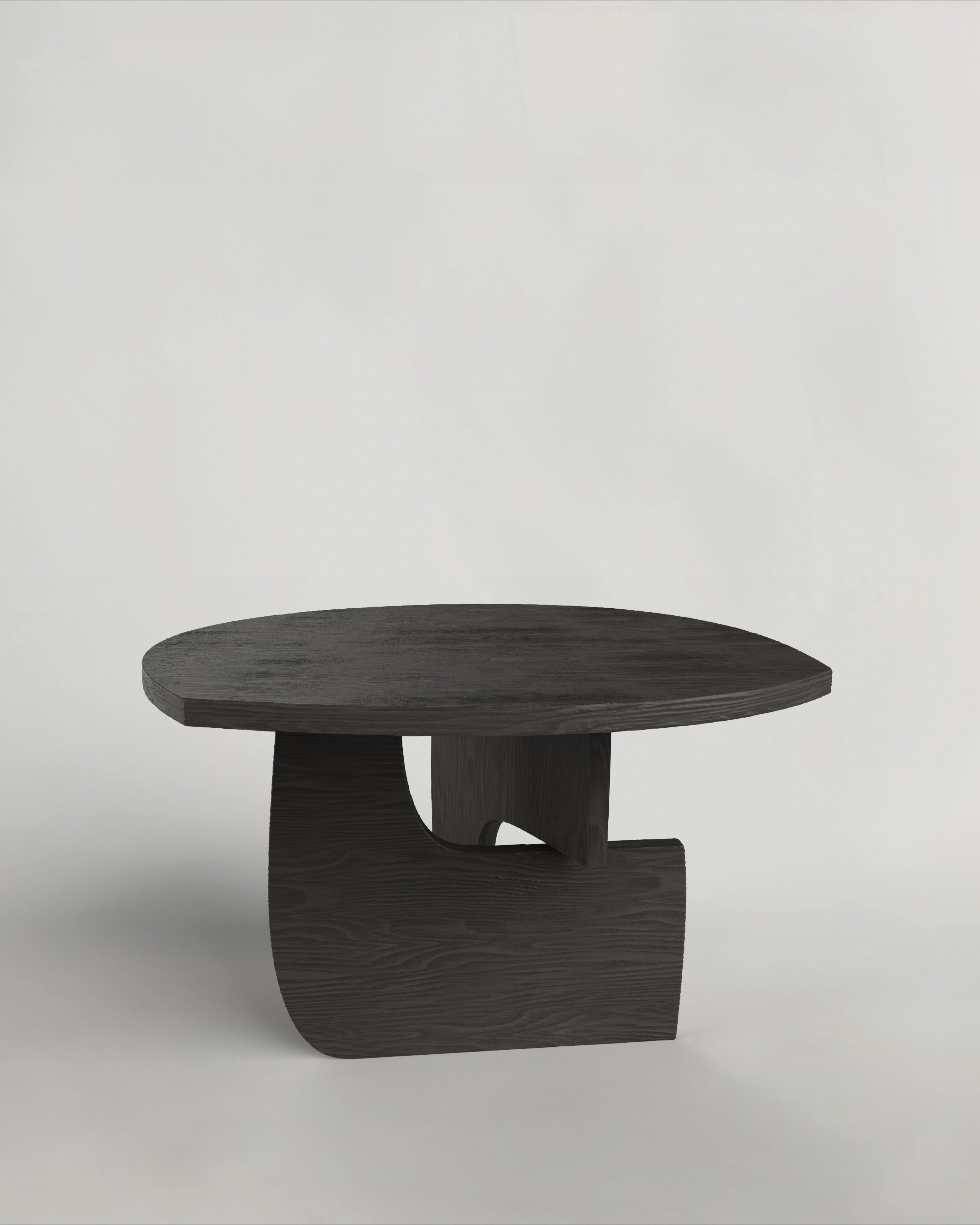 REEF V2 Table in Charred Solid Wood