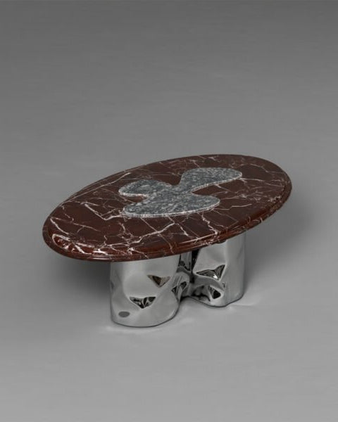Steel and Stone Coffee Table - Reverie Series by Nitush Aroosh by Nitush Aroosh | The Oblist