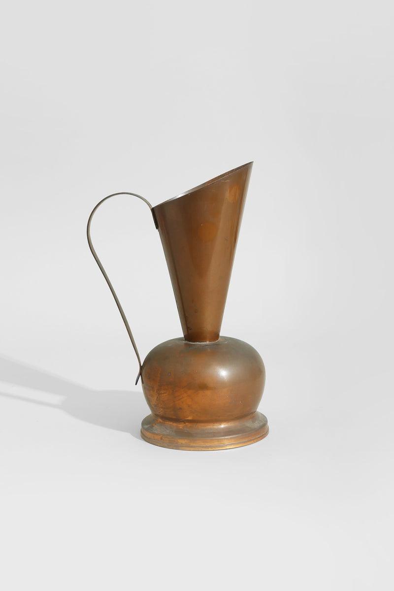 Copper Sculpture Pitcher by Villa | The Oblist