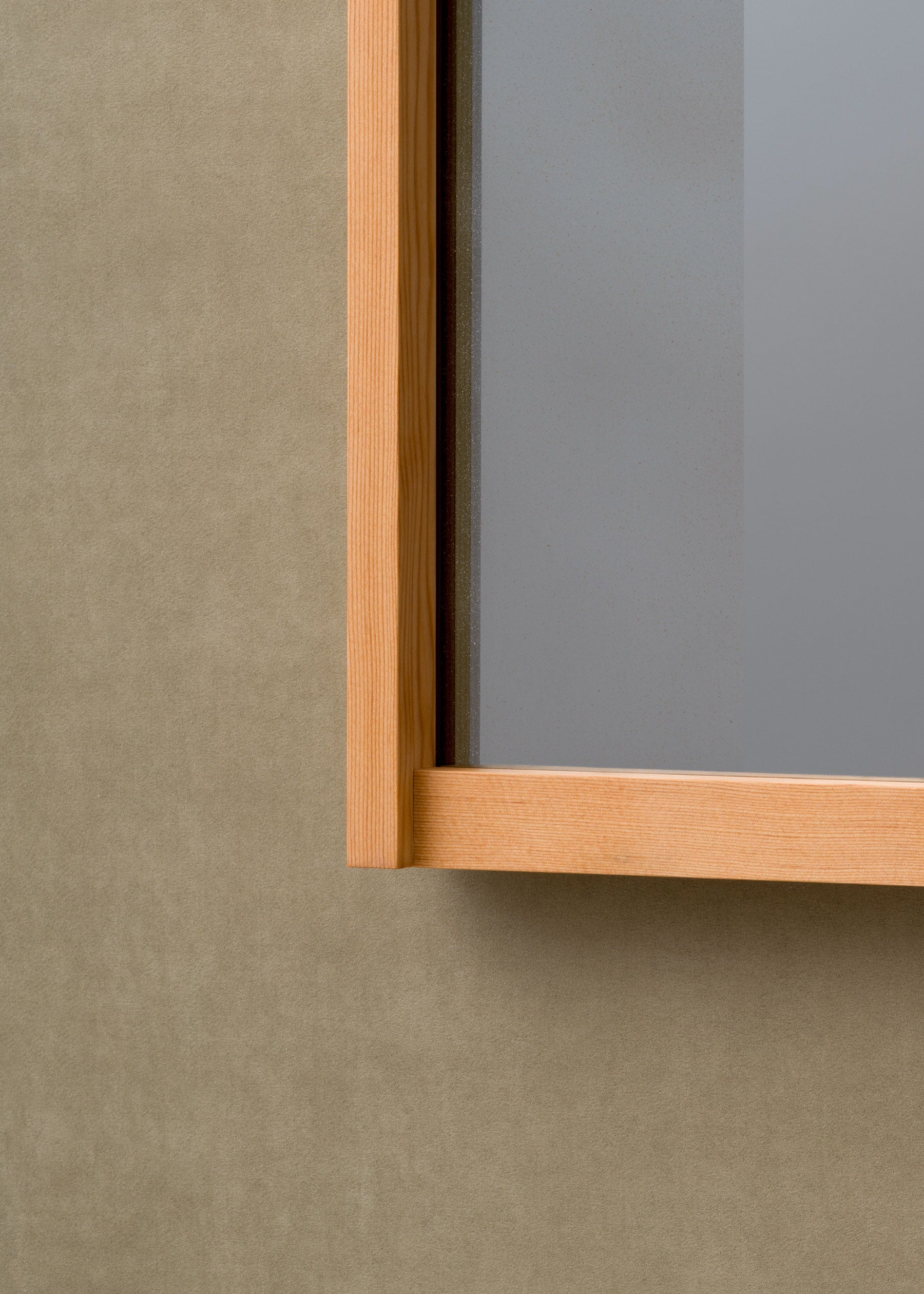 Anne-Dorthe Vester Limited Edition Sandblasted Spy Mirror in Oregon Pine — side angle