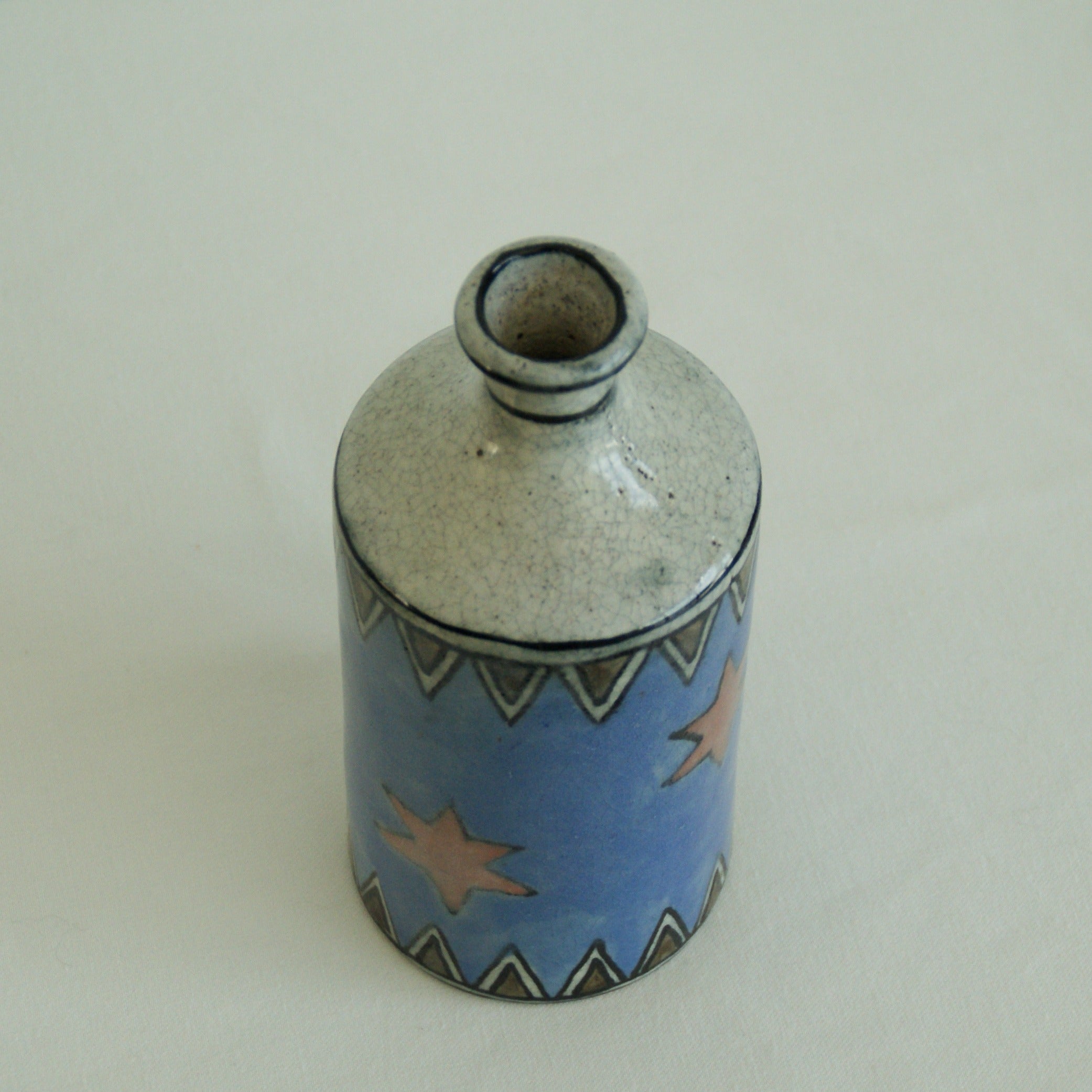 Stars Handpainted Vase — alternate view