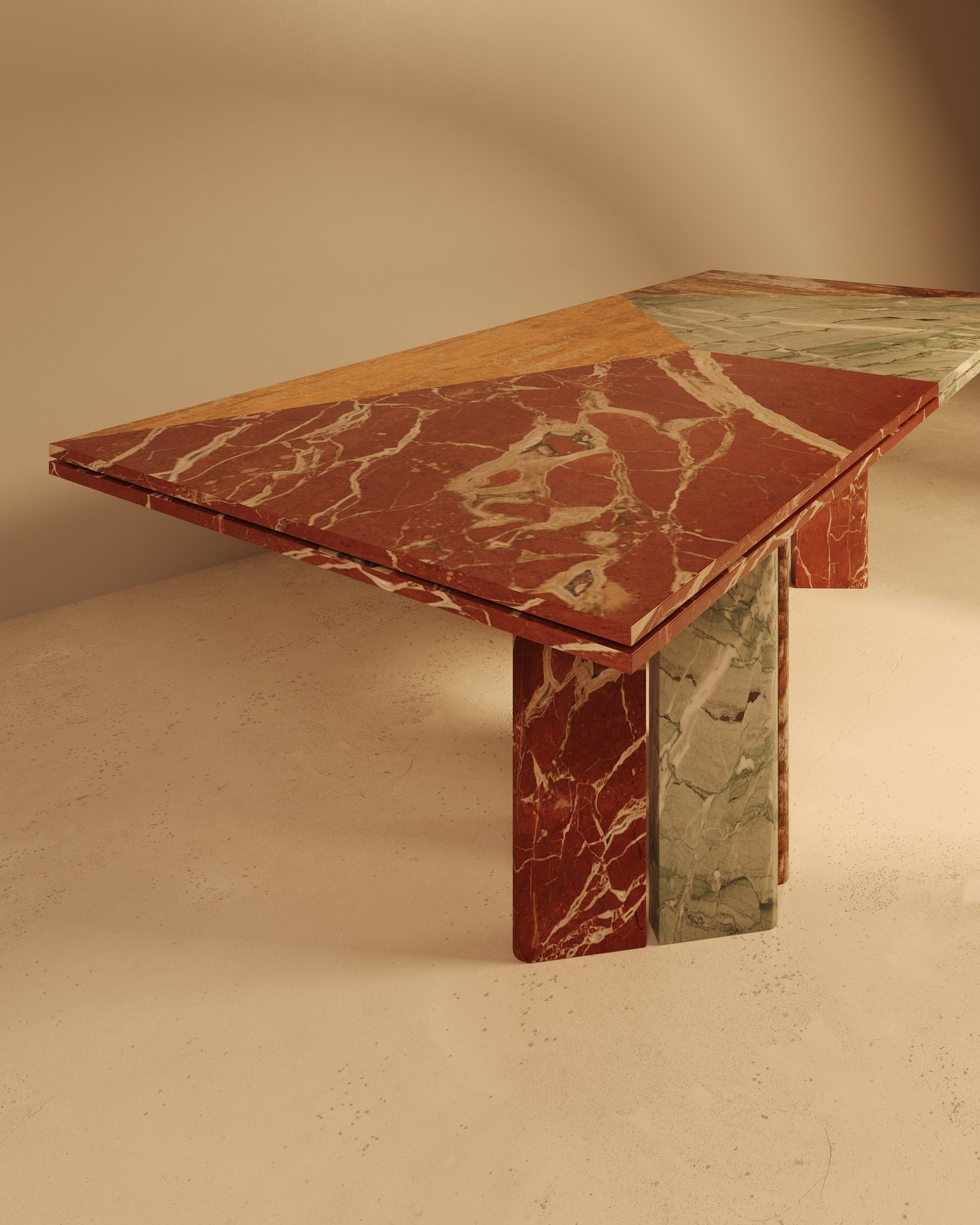 Minimalism Dining Table in Marble - Sarzamin Collection