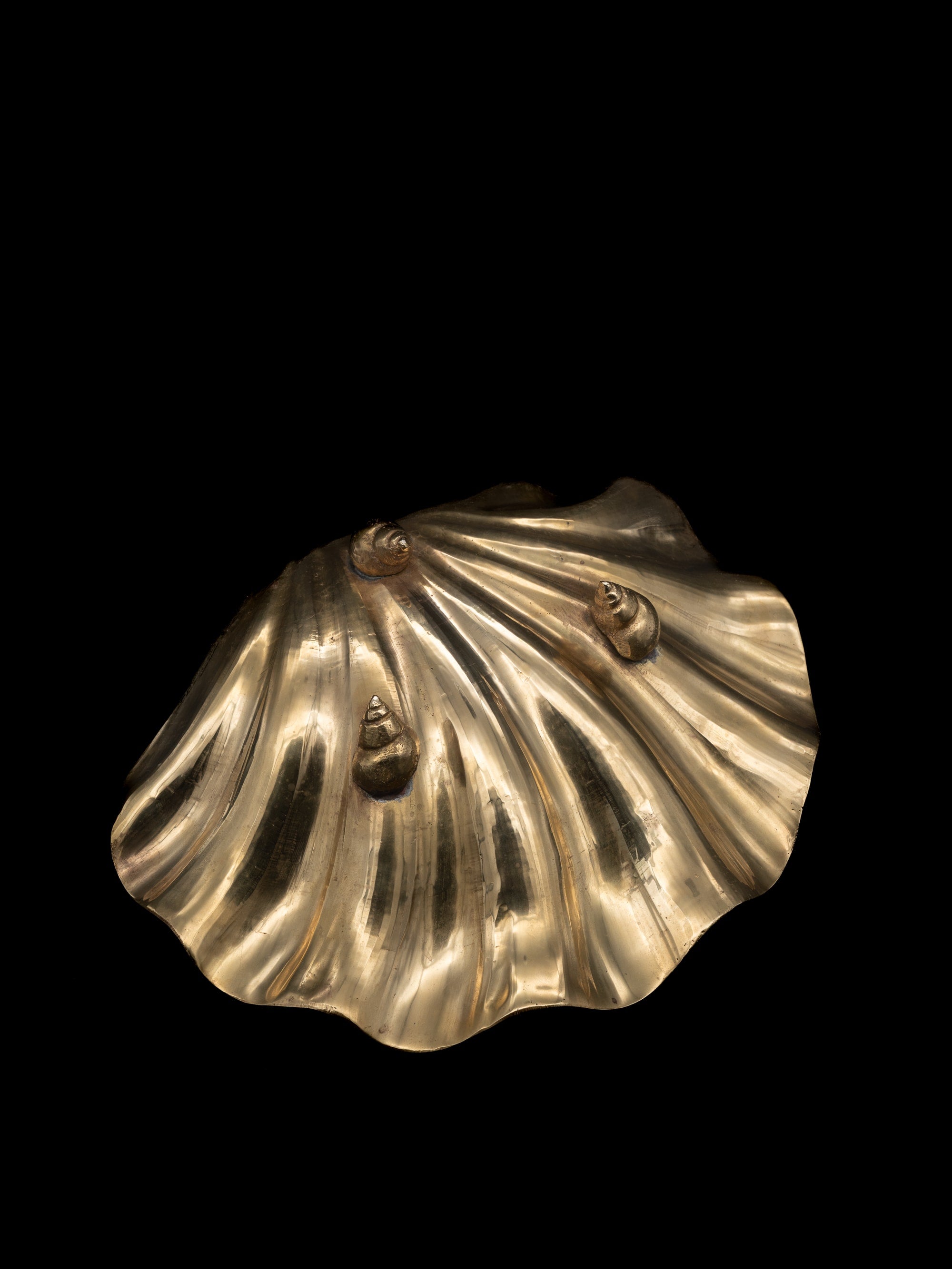 Brass Shell Footed Bowl, France, c. 1960s — in context