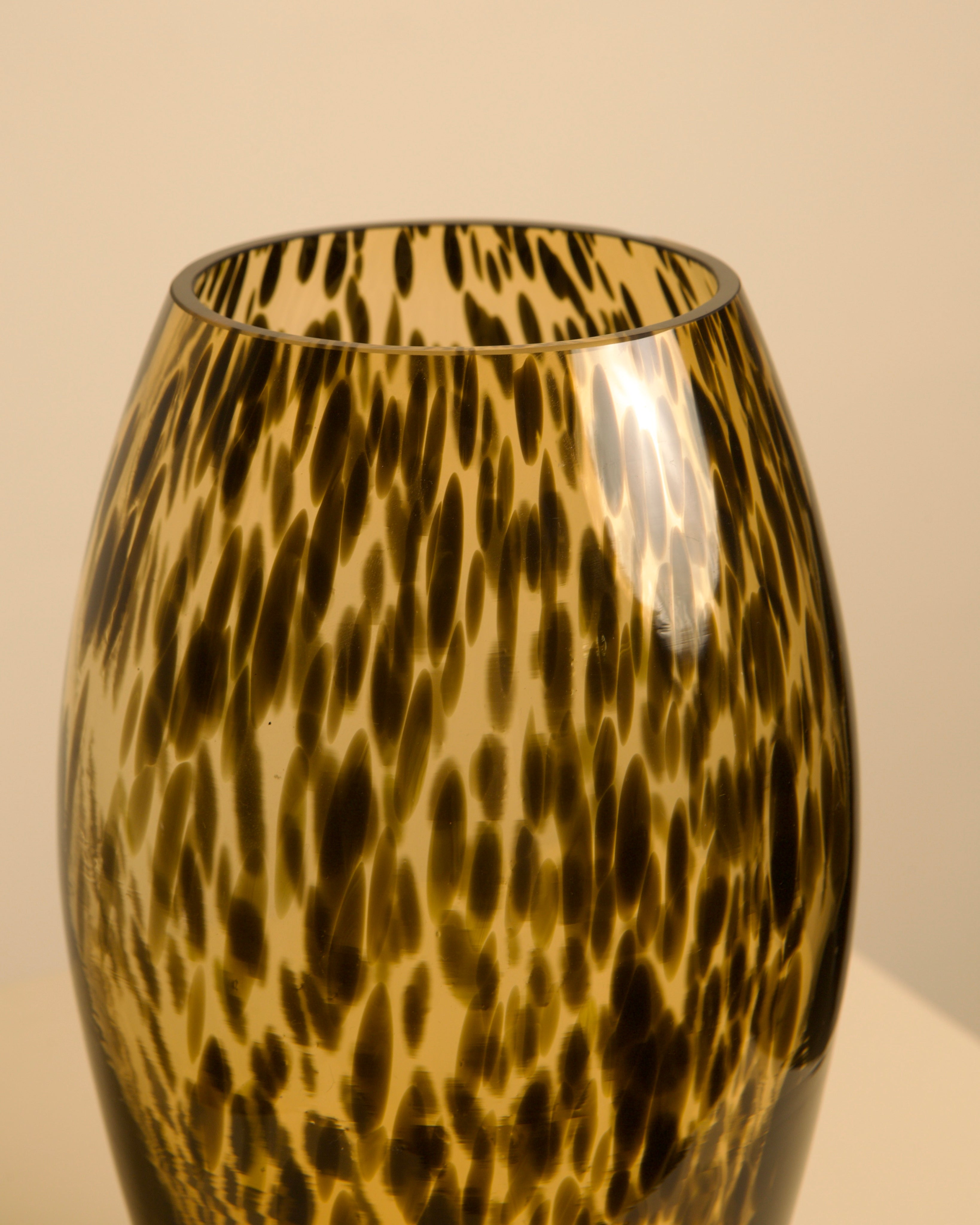 Large "Leopard" Vase in Murano Glass, 1980s