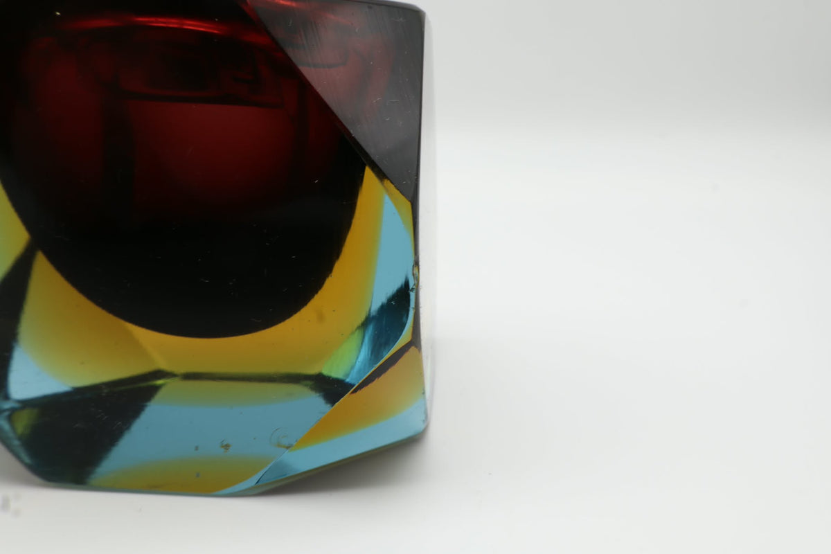 1960s Flavio Poli 'Sommerso' Glass Table Lighter for Seguso – Italy — lifestyle setting