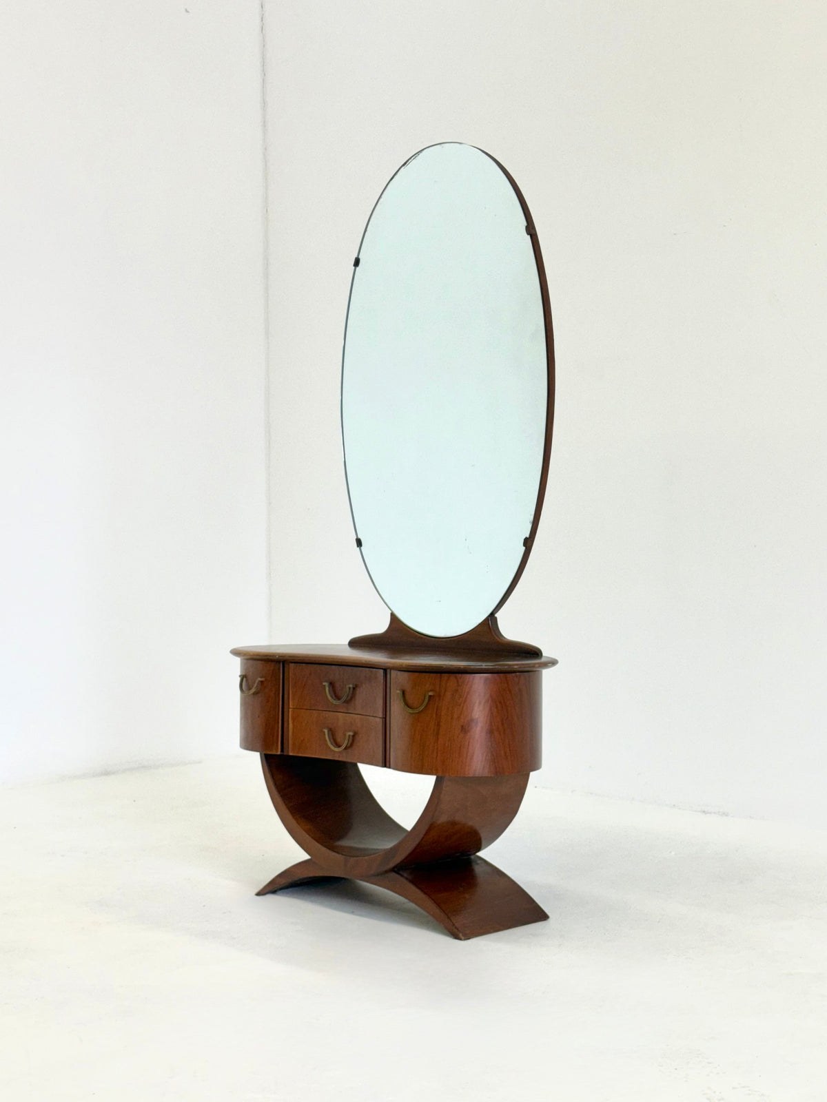 Art Deco dressing table by AA Patijn for Zijlstra Joure from the 1930s — side angle