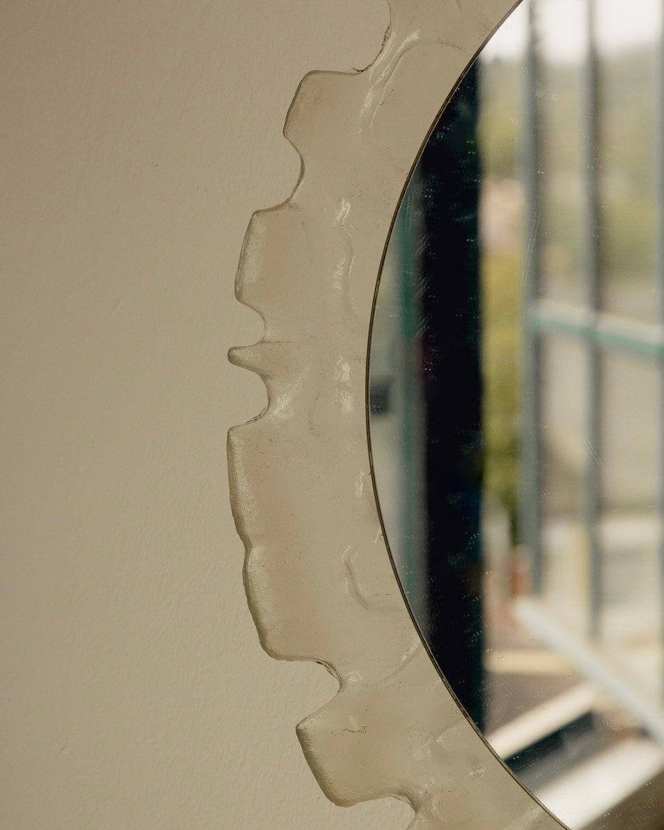 Miroir rétroéclairé mi-siècle