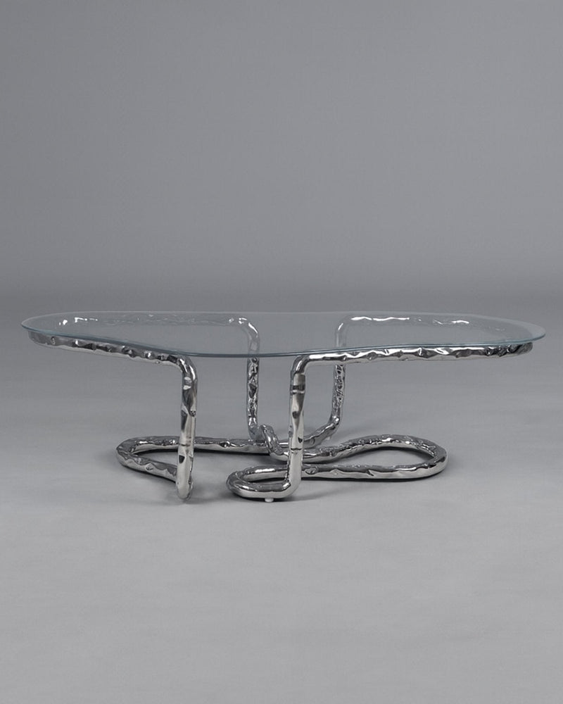 Stainless Steel Coffee Table - Lasso Series by Nitush Aroosh by Nitush Aroosh | The Oblist