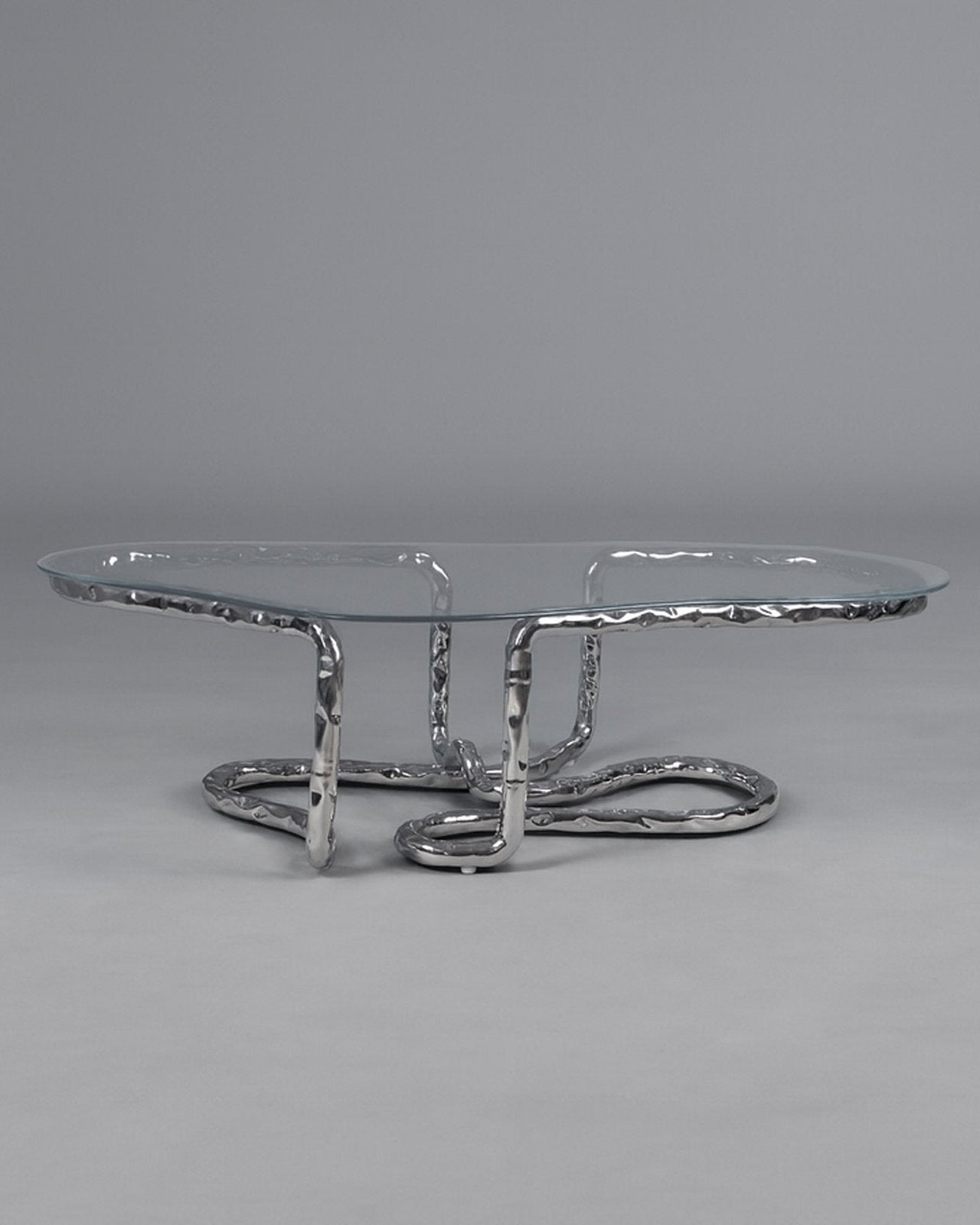 Stainless Steel Coffee Table - Lasso Series by Nitush Aroosh by Nitush Aroosh | The Oblist