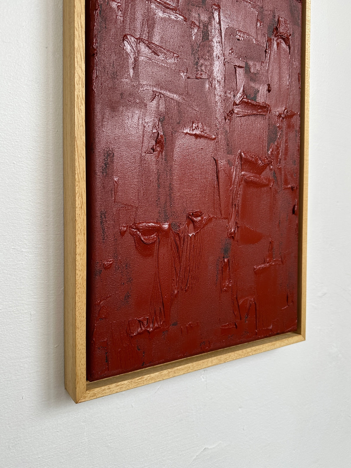 'Indian Red - Burnt Long' Painting — detail view