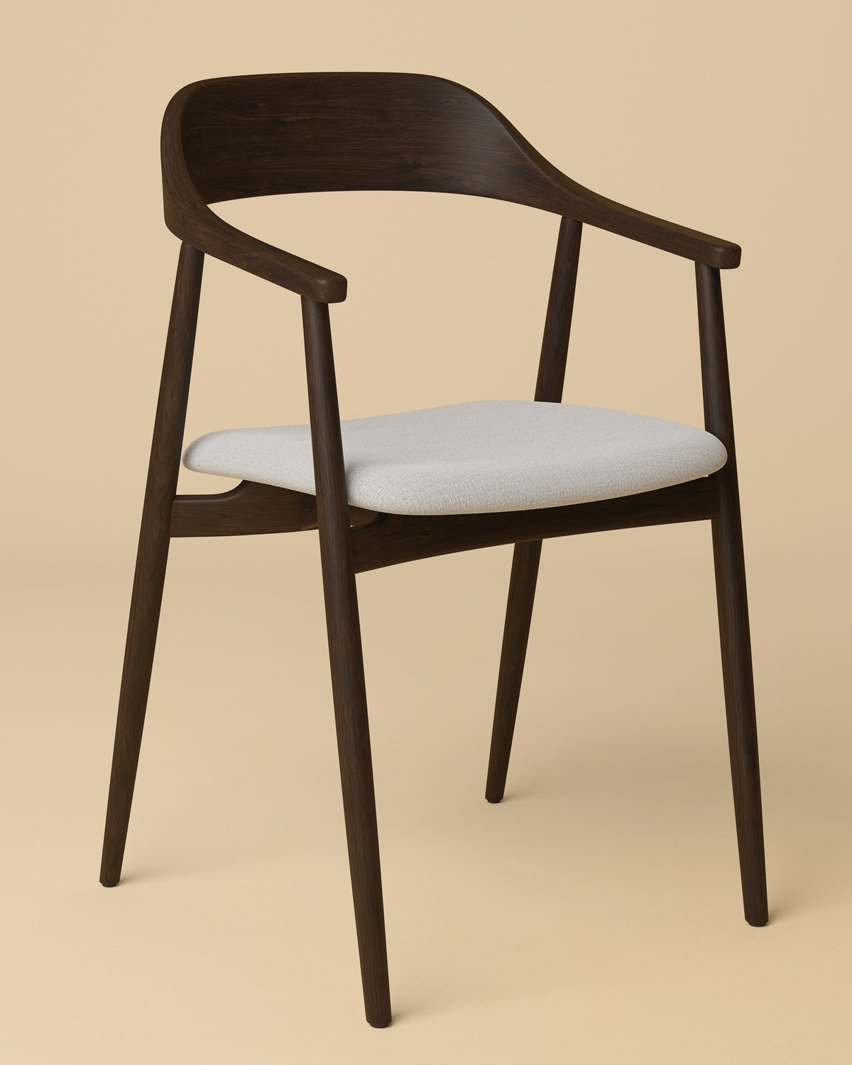 Wooden Dining Chair - MIKURA Series in Smoked Oak by Lebanto | The Oblist