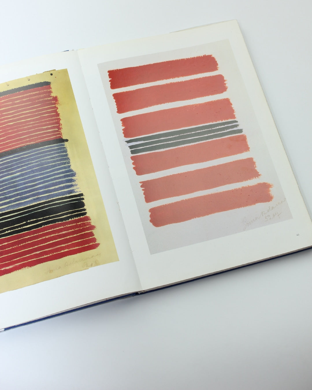 Sonia Delaunay: Fashion and Fabrics — open book on white background
