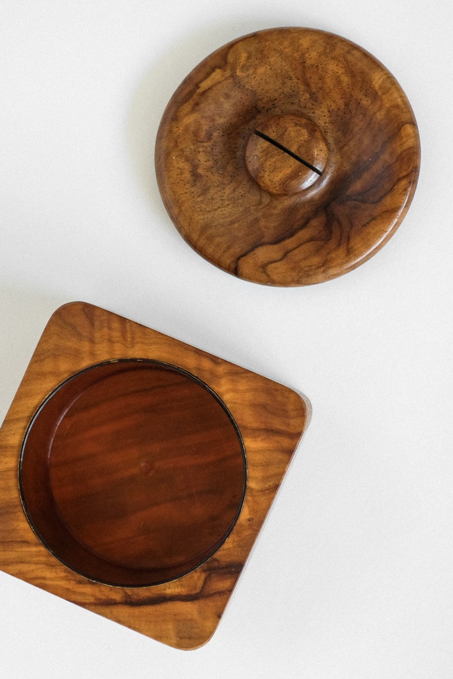 Wooden Butter & Serving Box with Lid — lifestyle setting