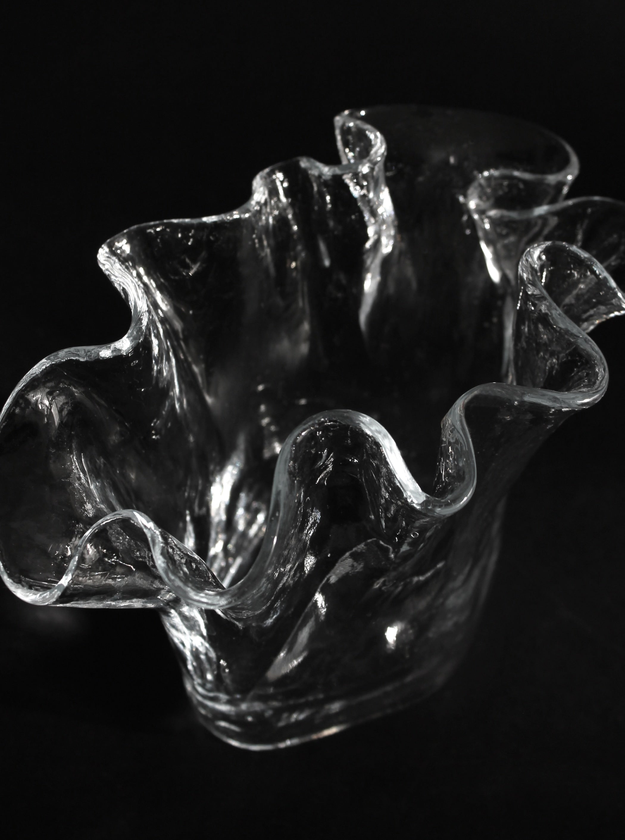 Vase en verre Muurla Finish des années 1970