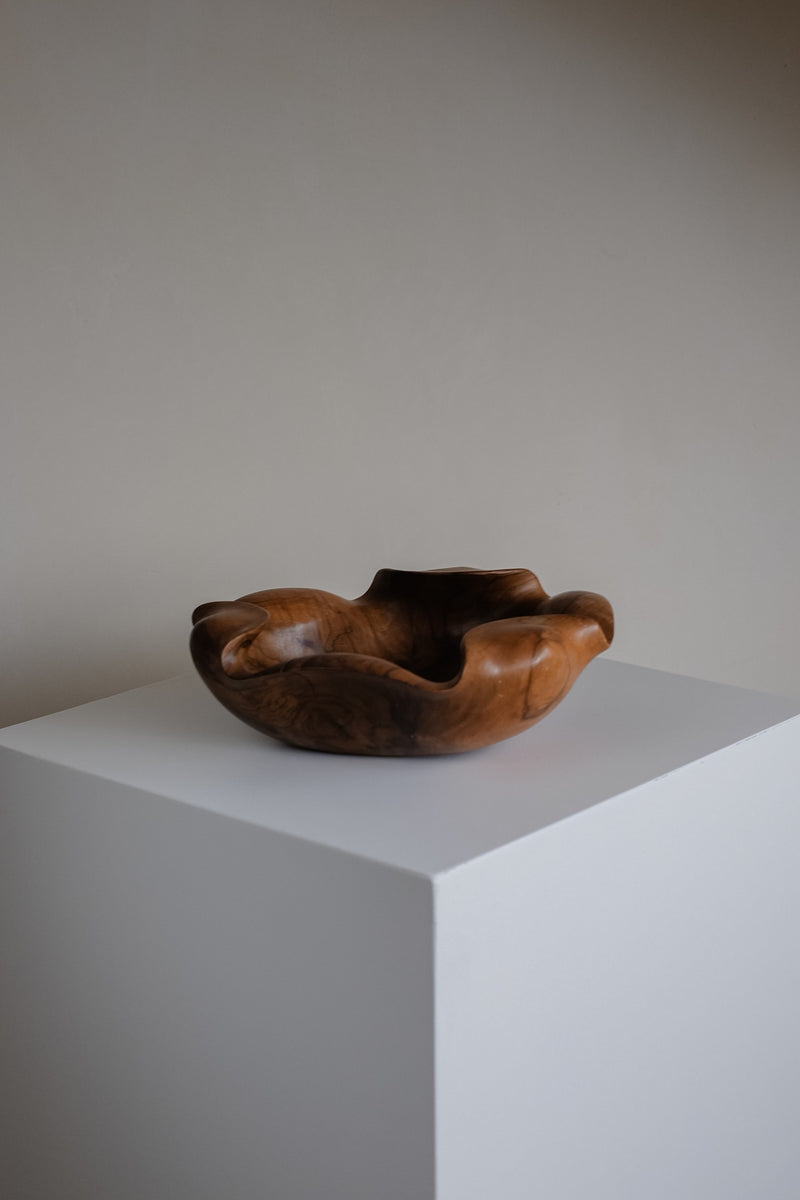 Wooden Bowl, 1960s by septembre studios | The Oblist — handcrafted wood, warm brown color