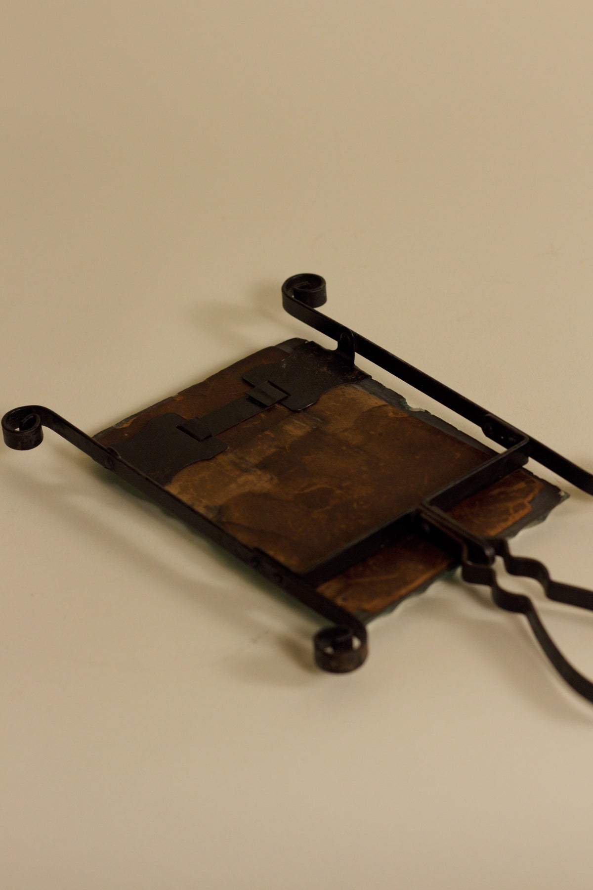Petite Wrought Iron Mirror — lifestyle setting