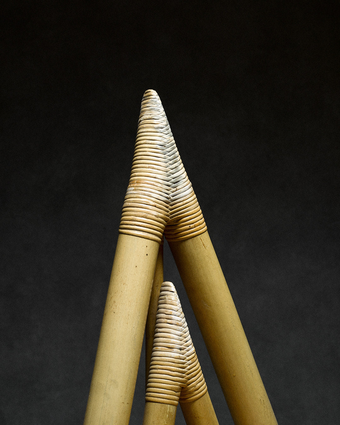 Elephant Chair in Bamboo — close-up of tapered bamboo legs