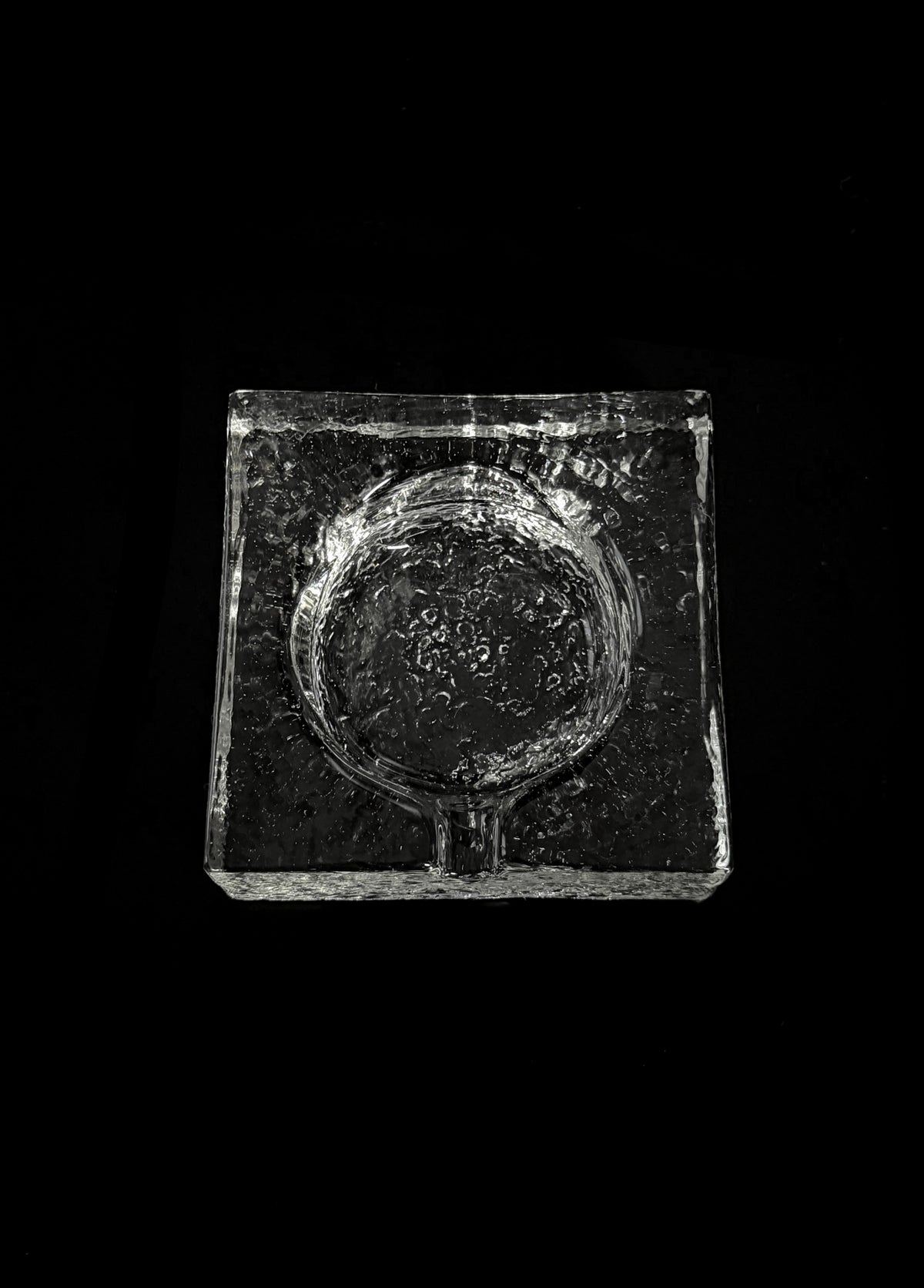 Glass Ashtray — detail view
