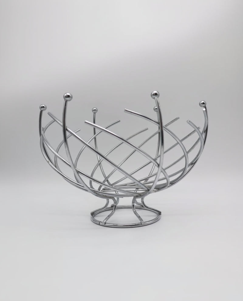 Mid-Century Modern Sputnik Spiral Fruit Bowl 1960s by Forma Finds | The Oblist