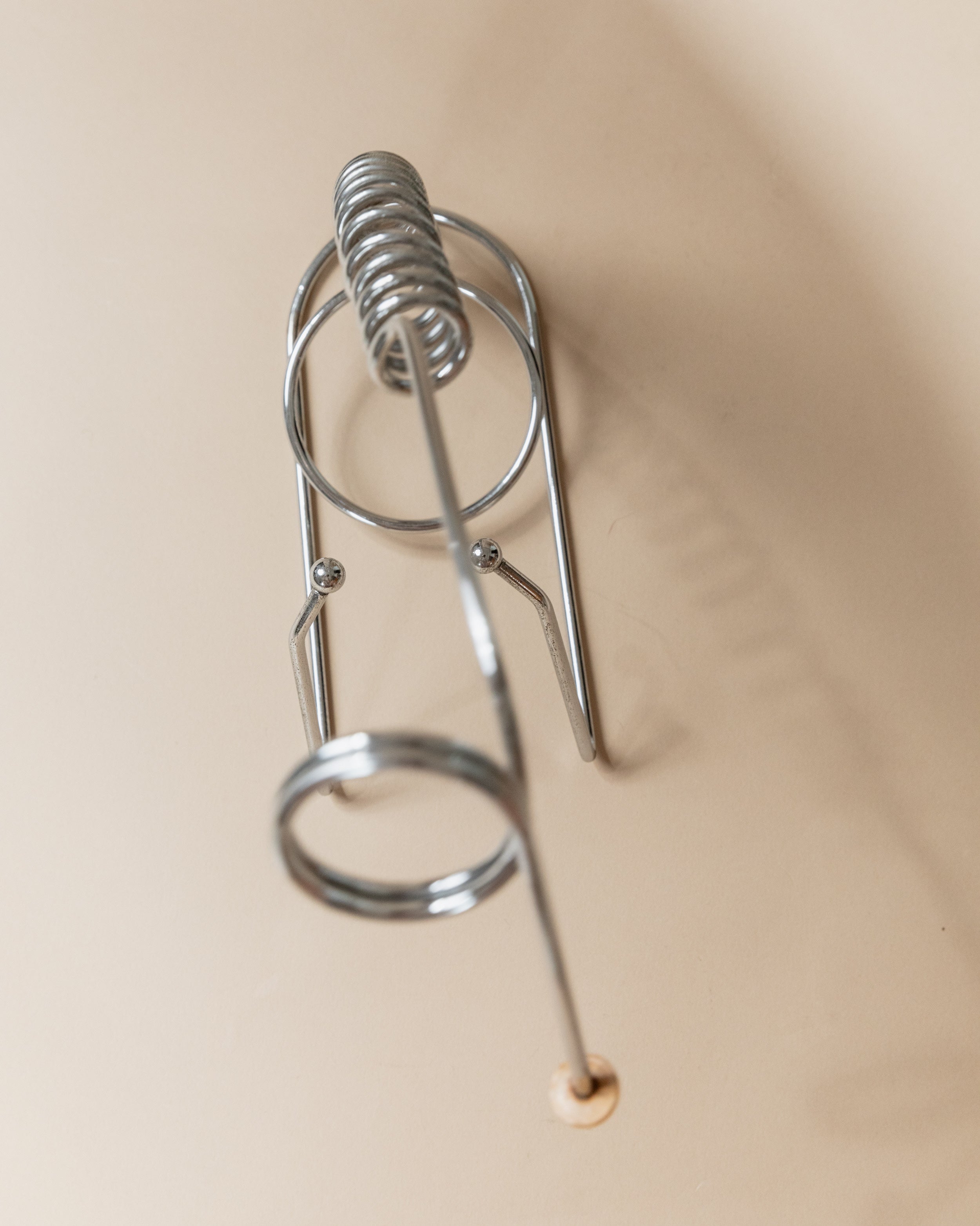 Porte-bouteille en acier inoxydable, Italie années 1980