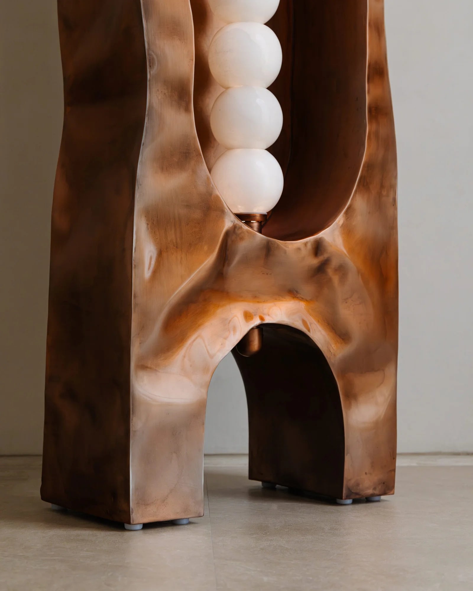 Stainless Steel Floor Lamp - Sigil Tower by Nitush Aroosh — lifestyle setting