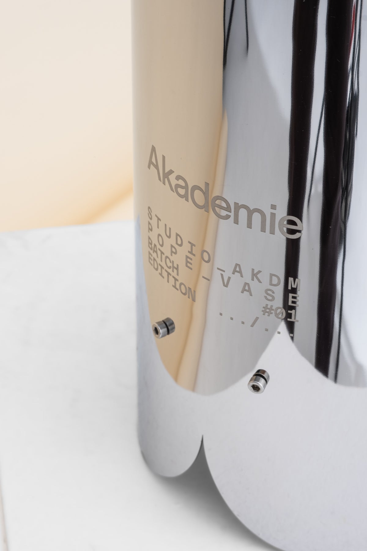 Pope Vase in Stainless Steel — lifestyle setting