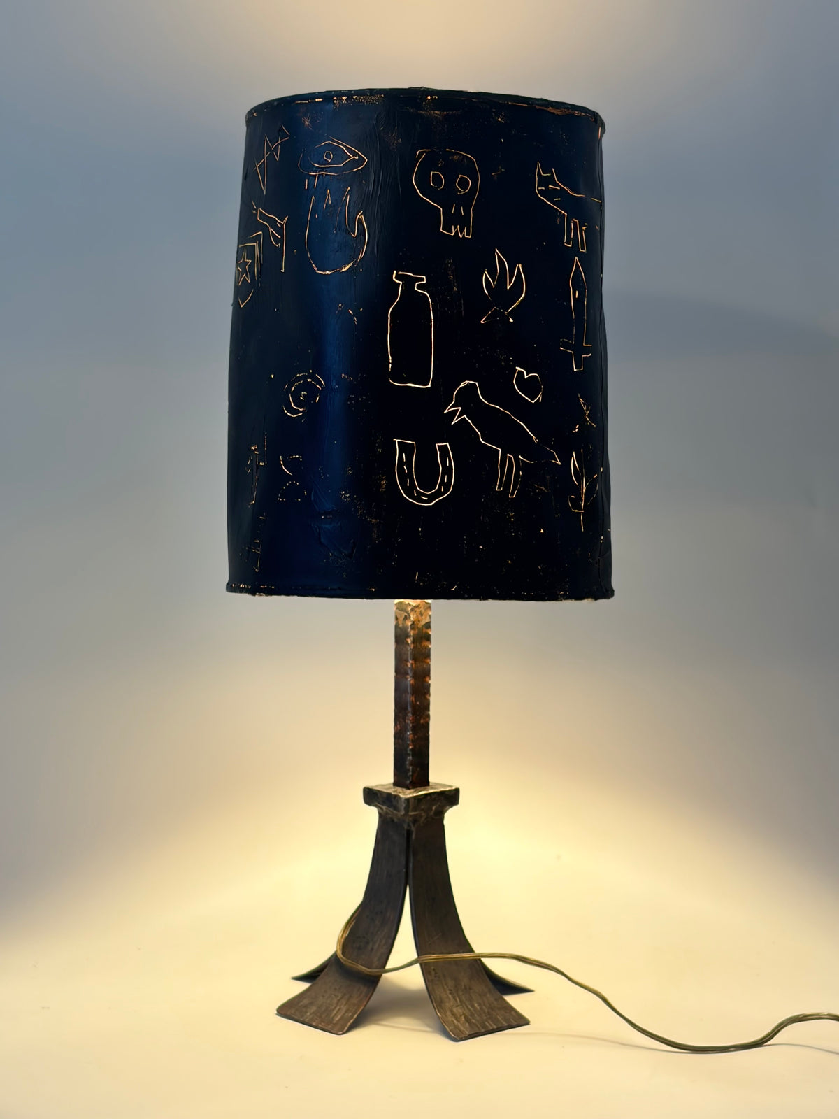 Author's Cosmology Brutalist Lamp, 1970s, Spain — in context