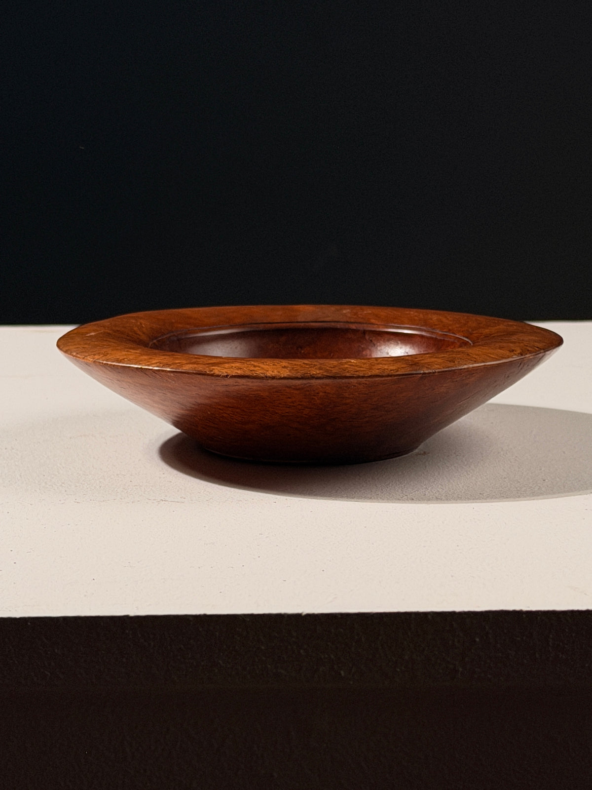 Coolabah Burl Wood Catchall Bowl by Ken Staff, 1995 — side angle