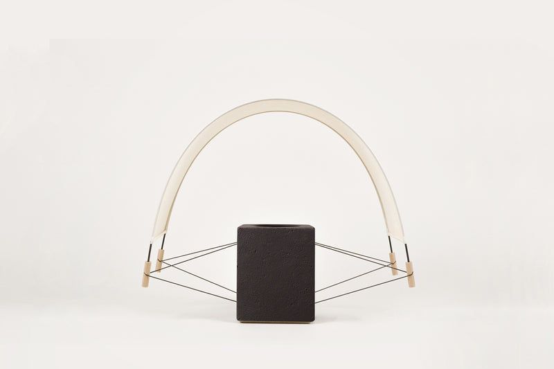 Parametric Design Table Lamps in Terracotta — detail view