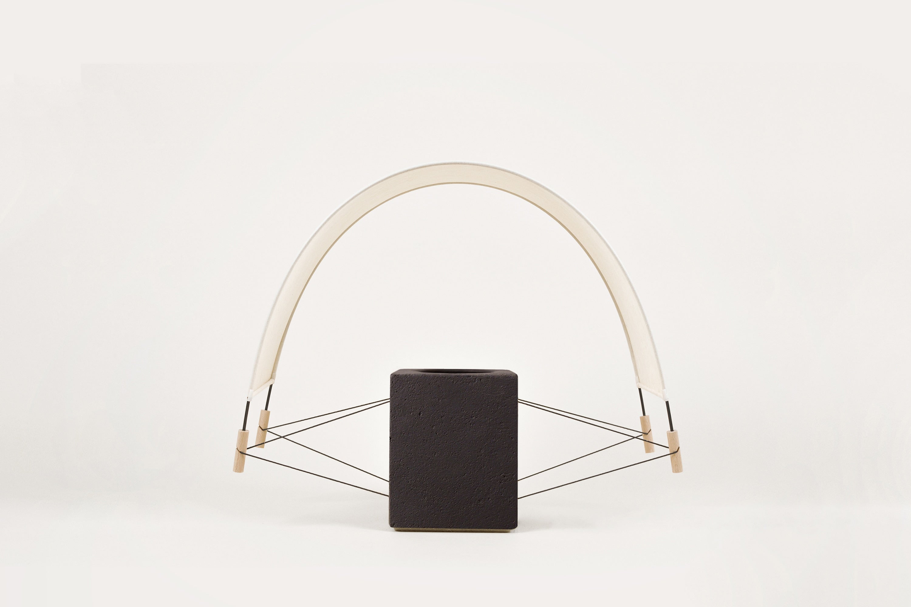 Parametric Design Table Lamps in Terracotta — detail view