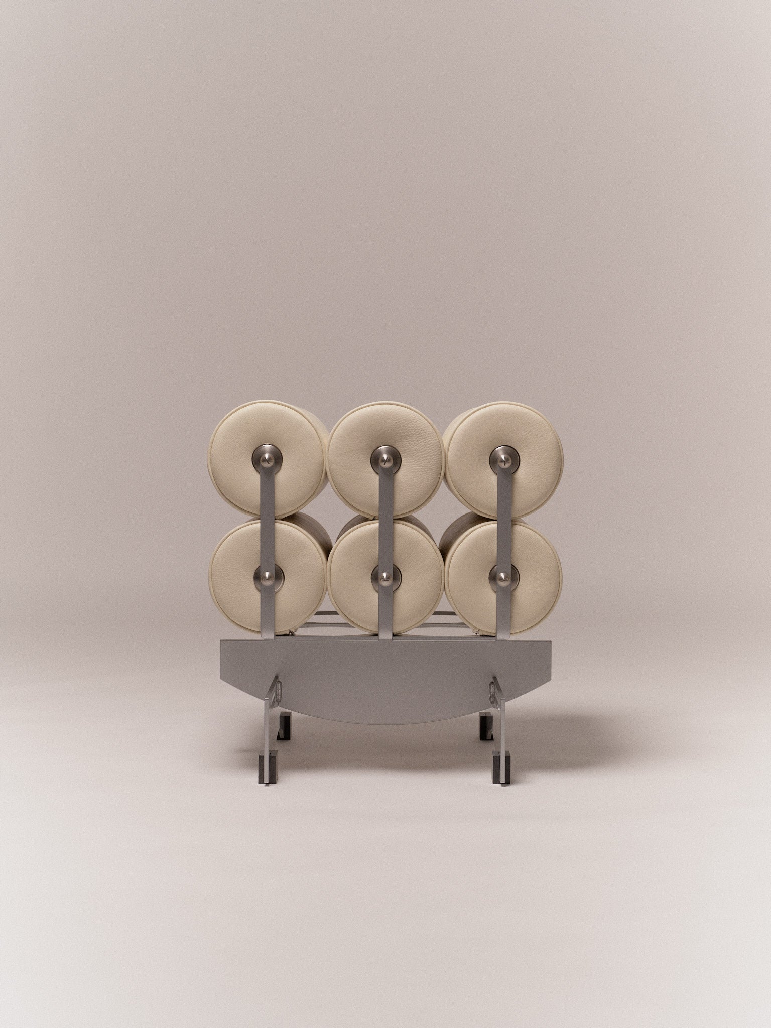 Poggia Alta by SUPERSEDIA | The Oblist — modern metal and cream upholstery