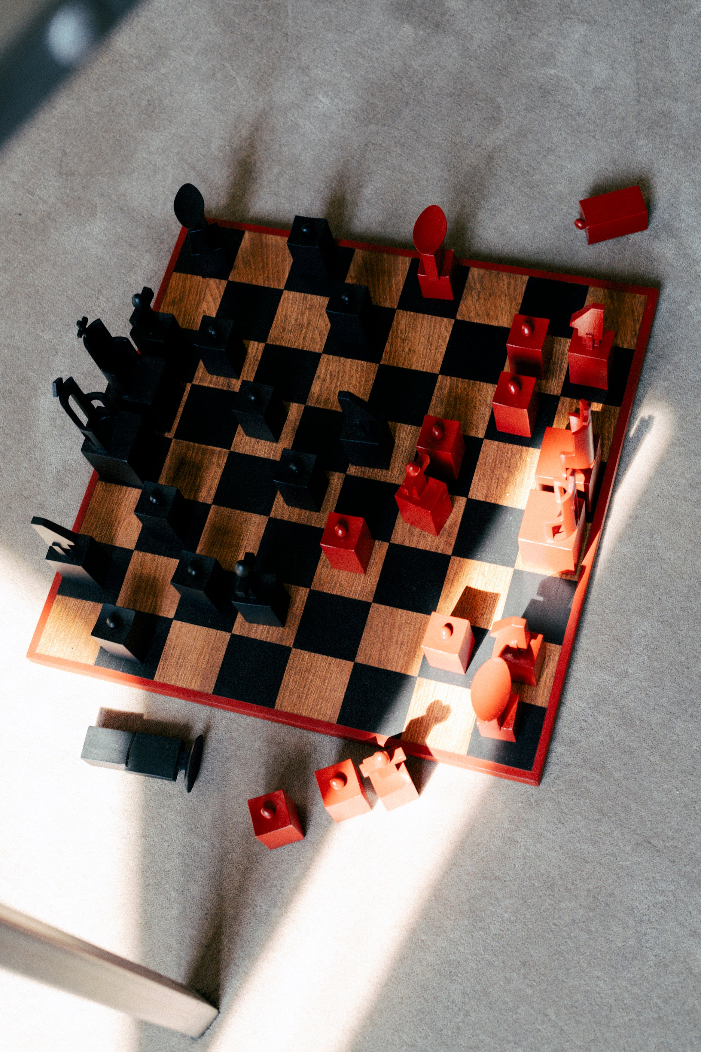 Chess Figures (Pear Wood) — side angle