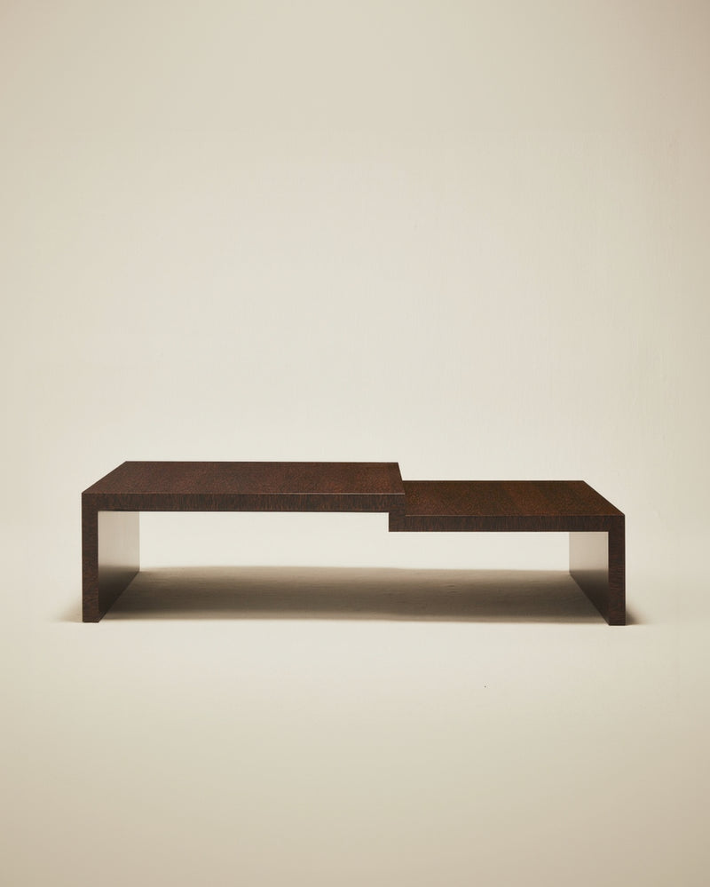 'Continuous' Coffee Table II Handcrafted in Wood Venner by Atelier FM | The Oblist