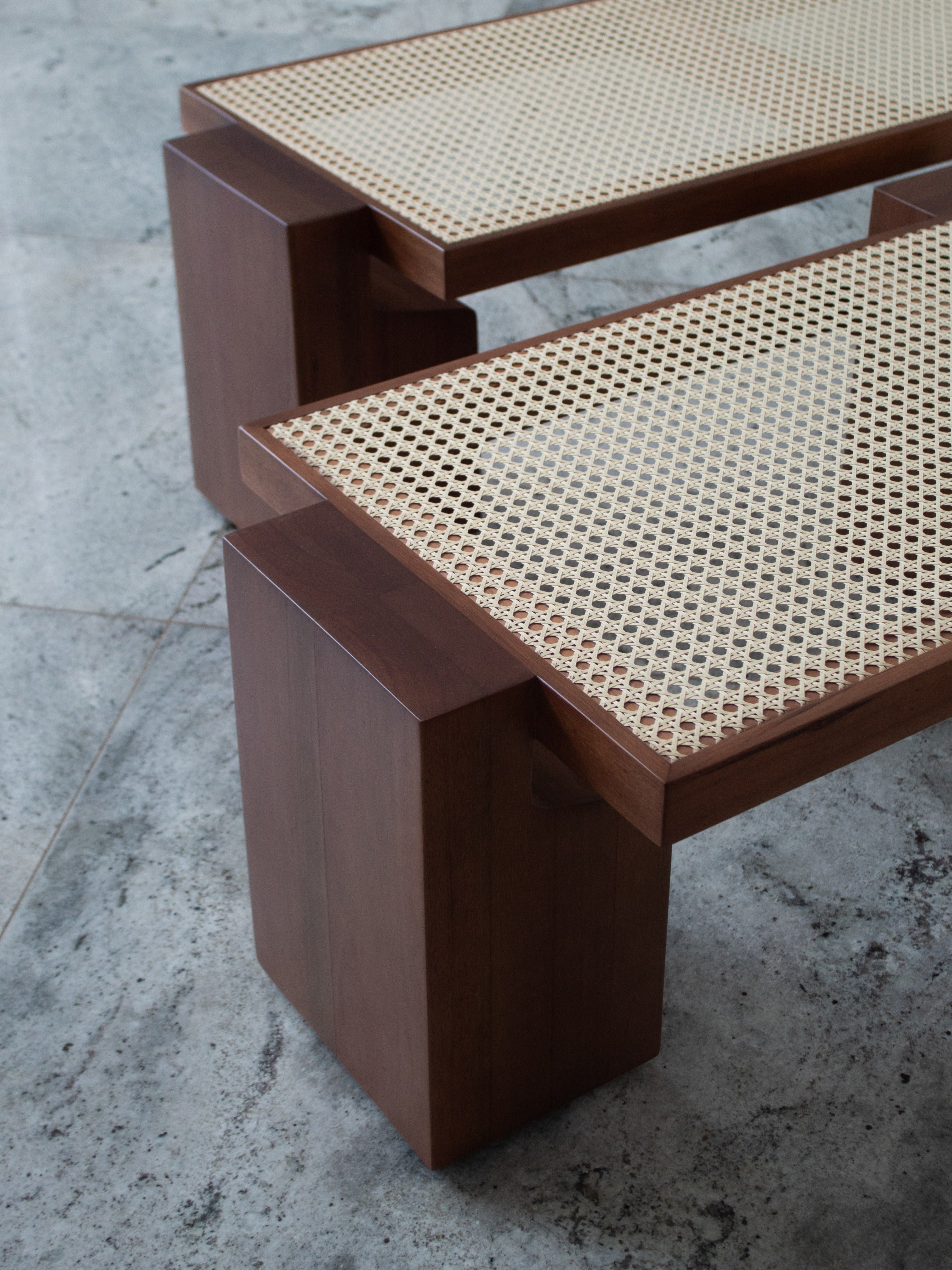 Ramada Bench — side angle
