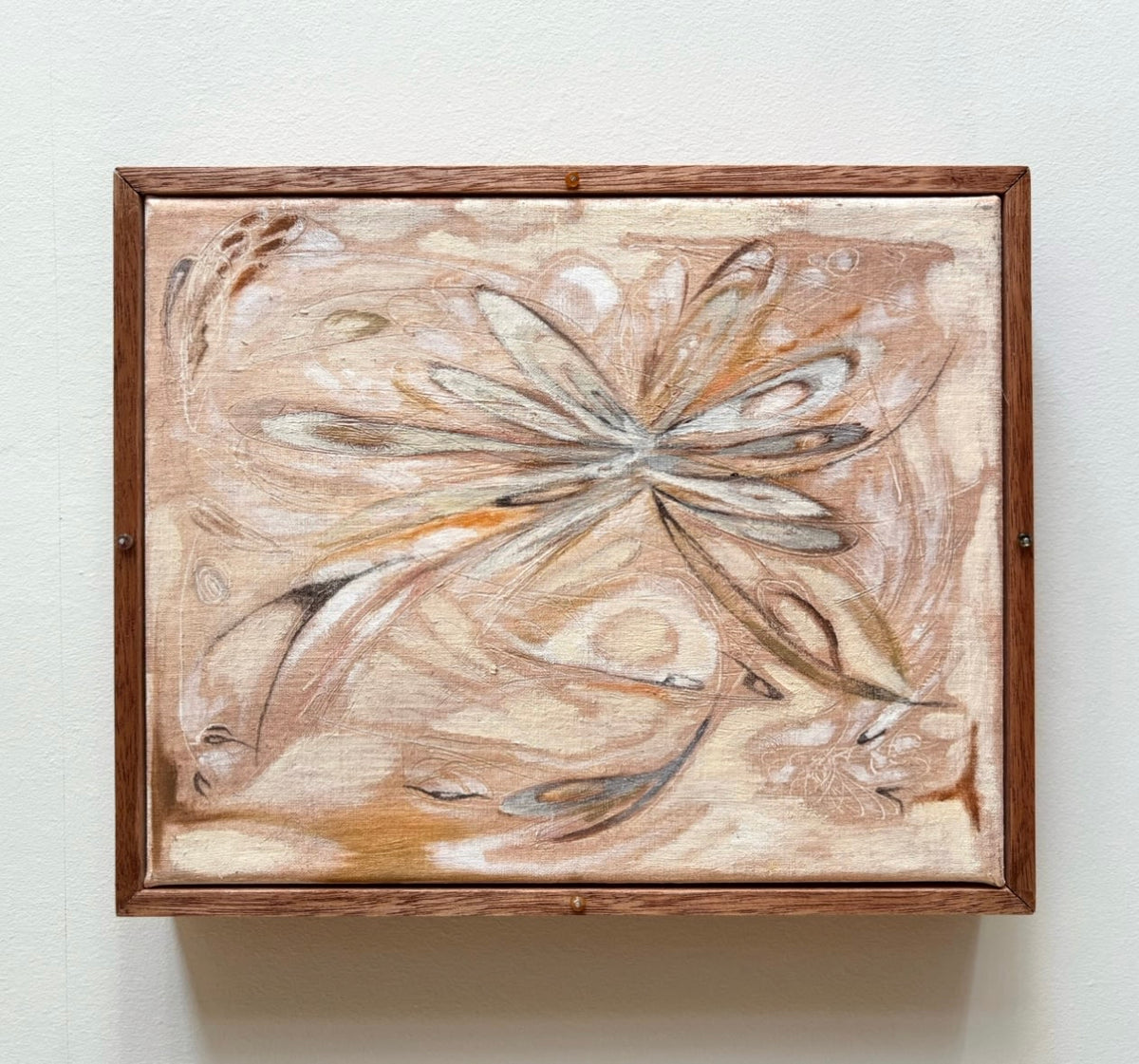 'Nectar' Painting with gemstones — lifestyle setting