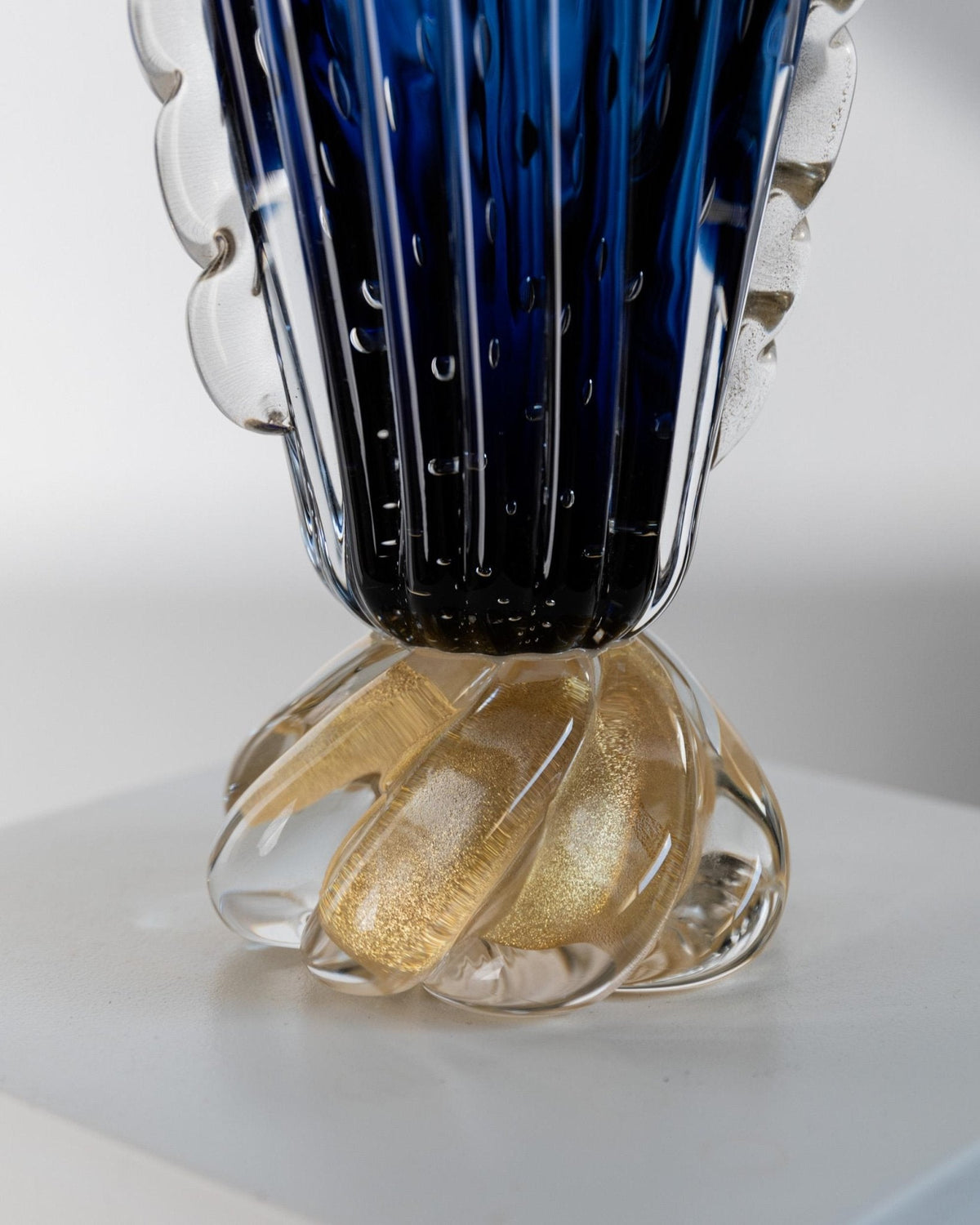 Vintage 1960s Murano Glass Vase by Bottega Jacobs