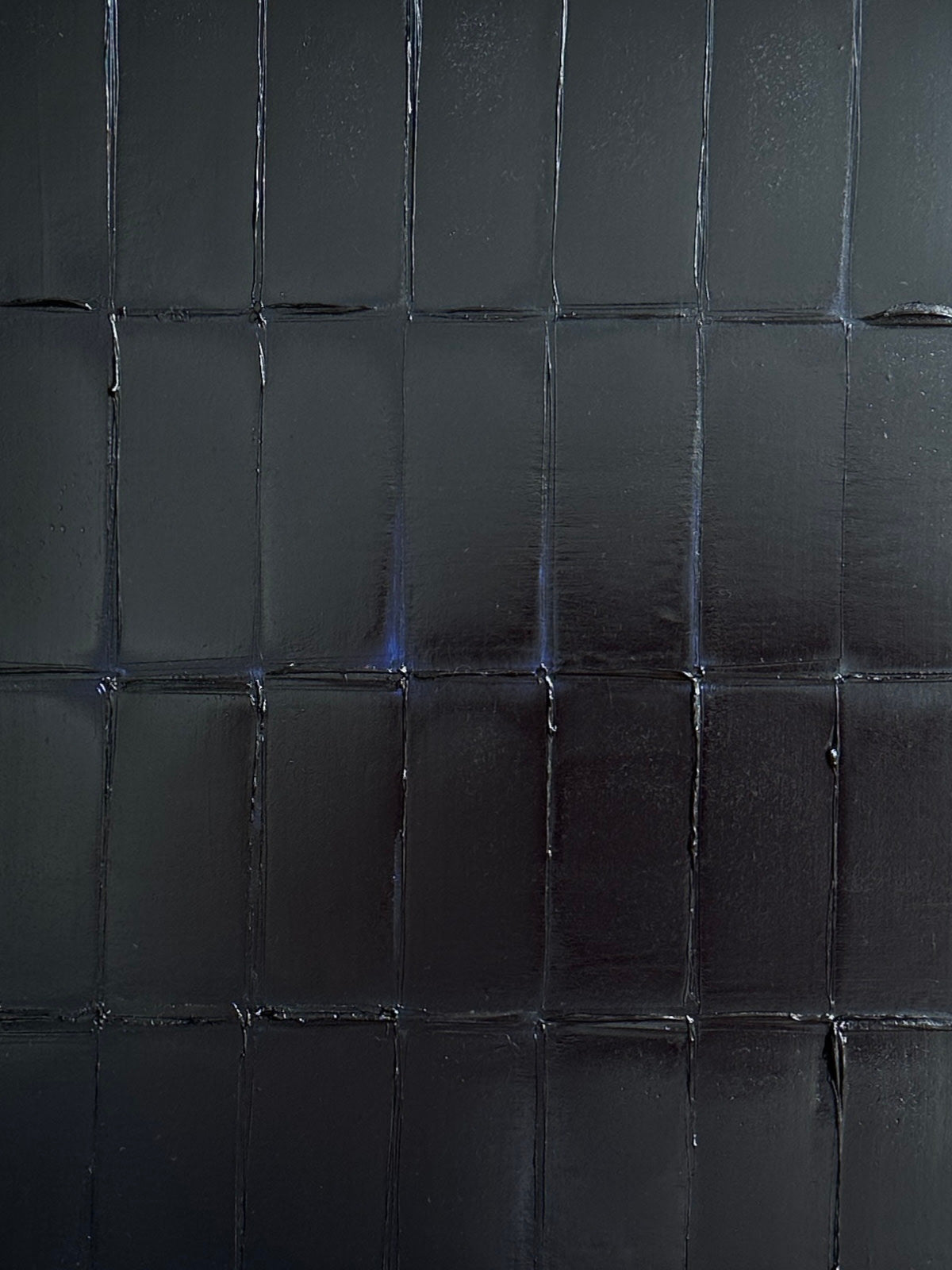 'Prussian Deep Blue - Strokes' Painting — lifestyle setting