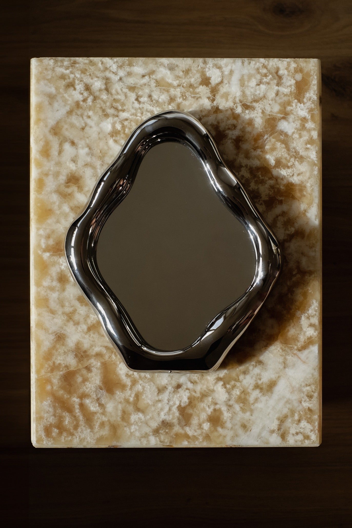 Small Organic Mirror — close-up