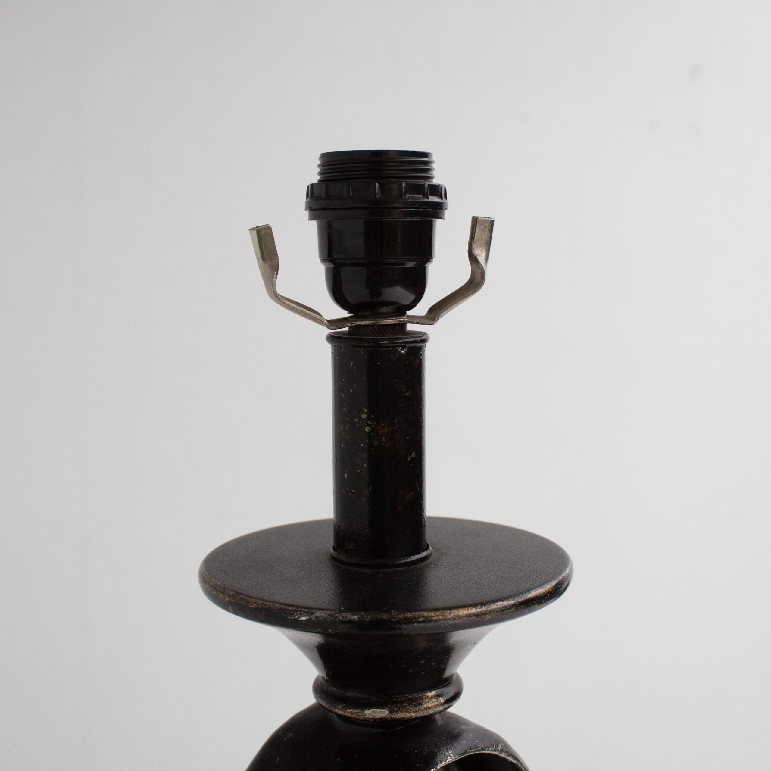 Sculptural Wrought Iron Standing Lamp — alternate view