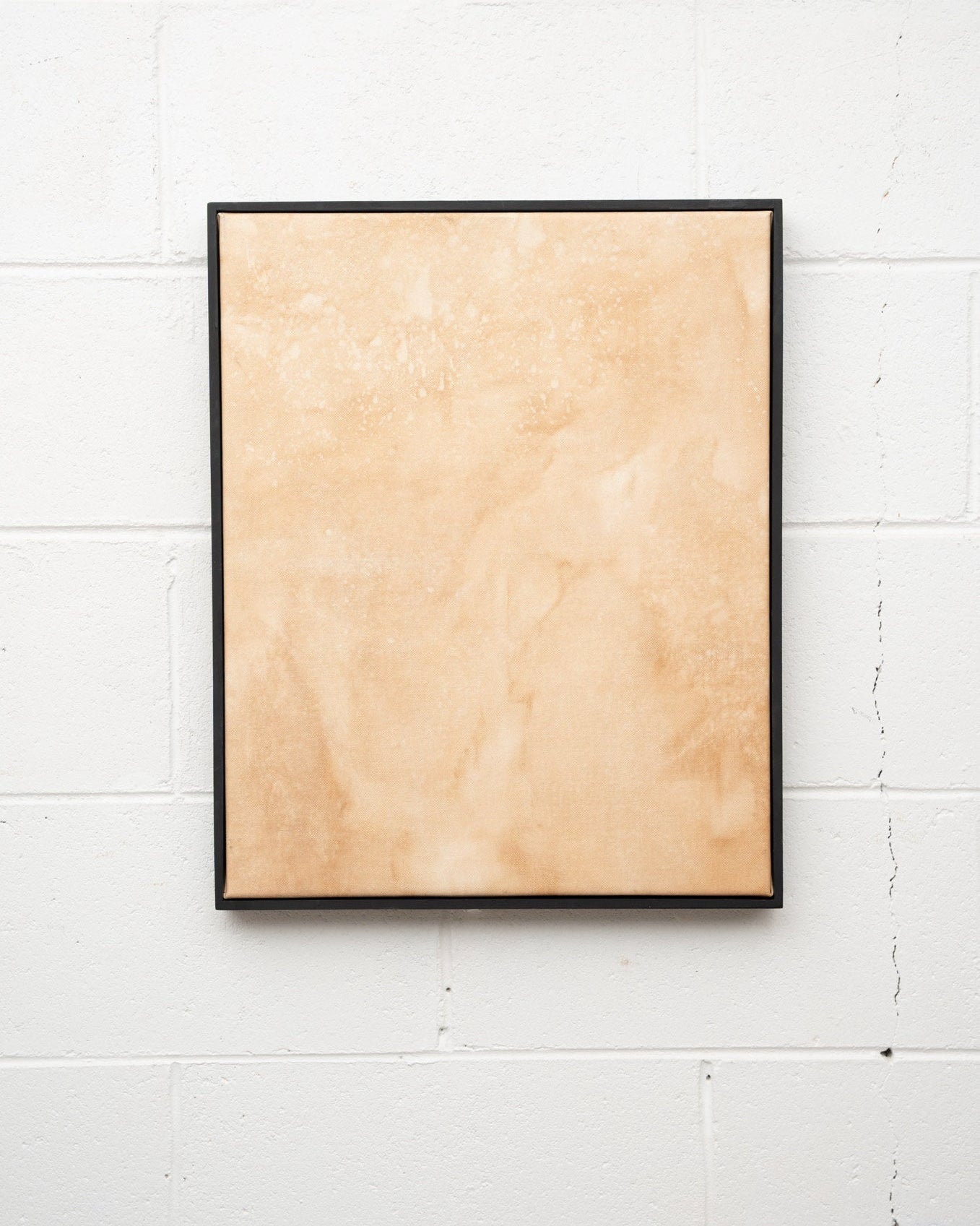 “Sound of Silence,” Original Artwork by Natasha France | The Oblist — beige canvas, modern design