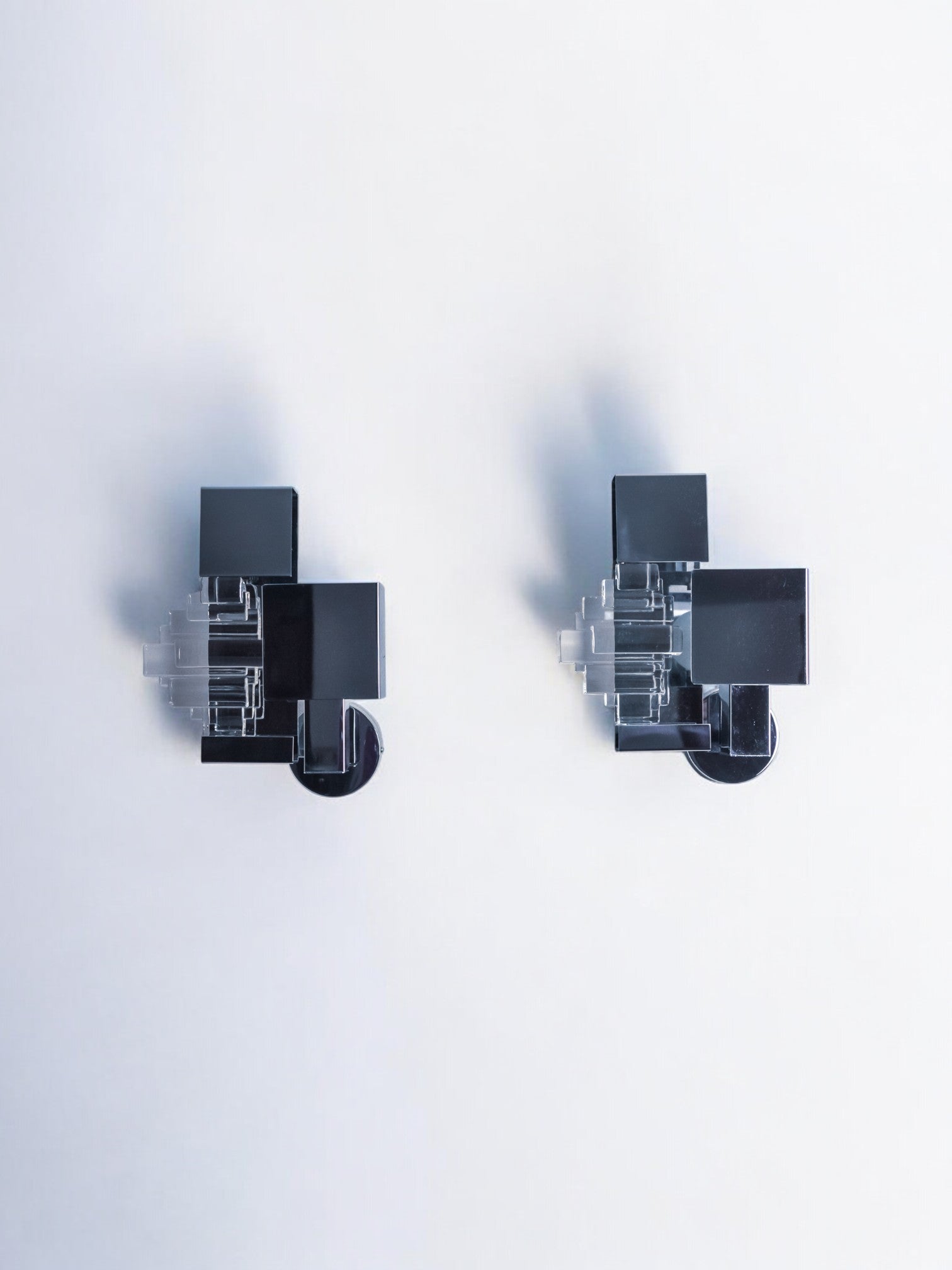 Wall Lights Sciolari house, Murano glass, Italy, 1970 — close-up