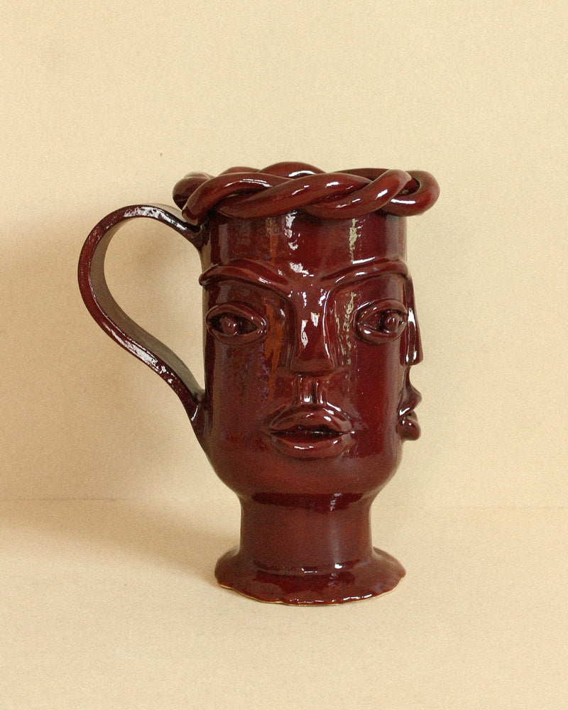 Luzi Vessel (Oxblood) by Casa Veronica | The Oblist — handcrafted ceramic, deep red color