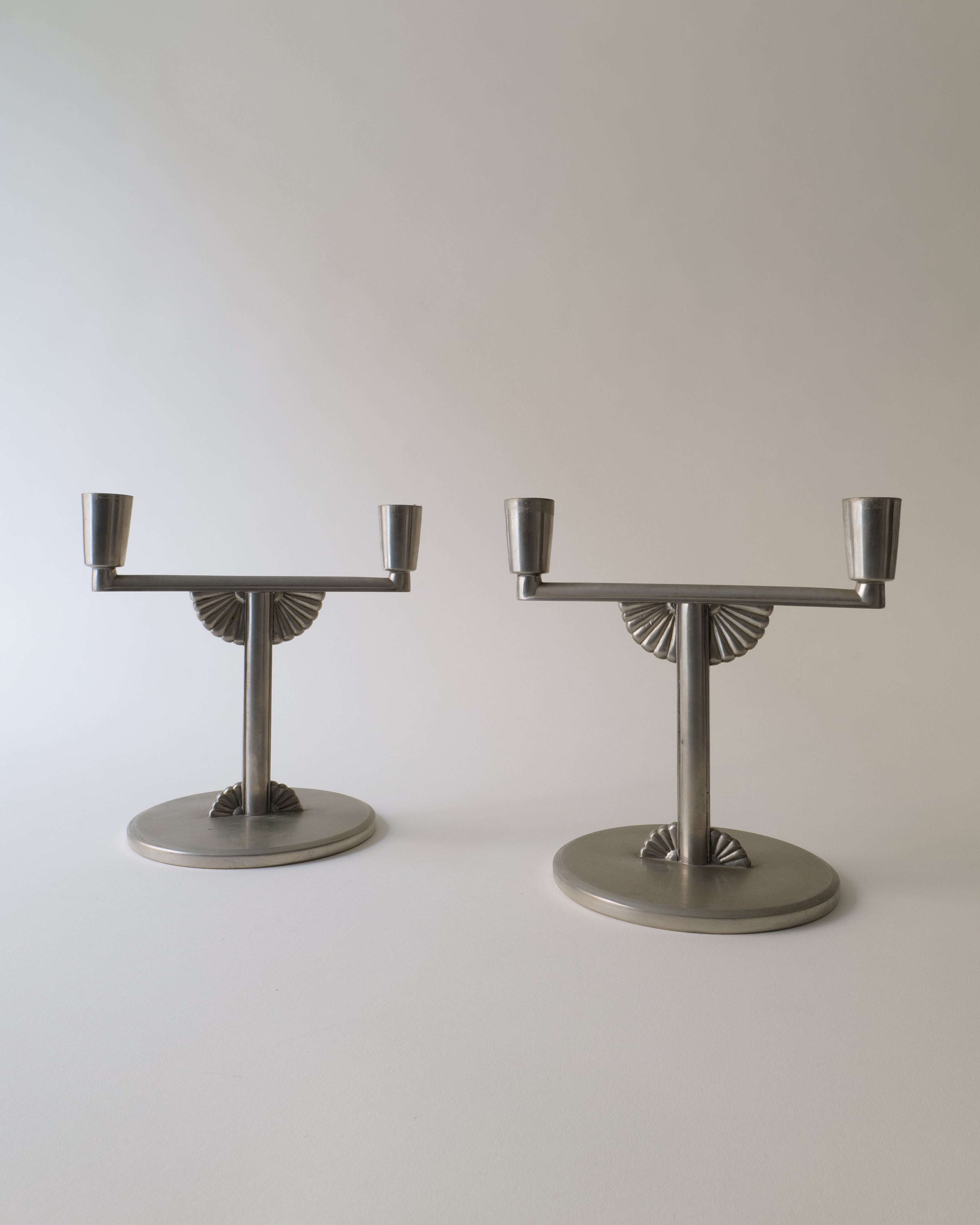 from Sweden＊Vintage candle stand＊・* 【希少品 Candle Holders Pewter Candle holders Sweden 1930s