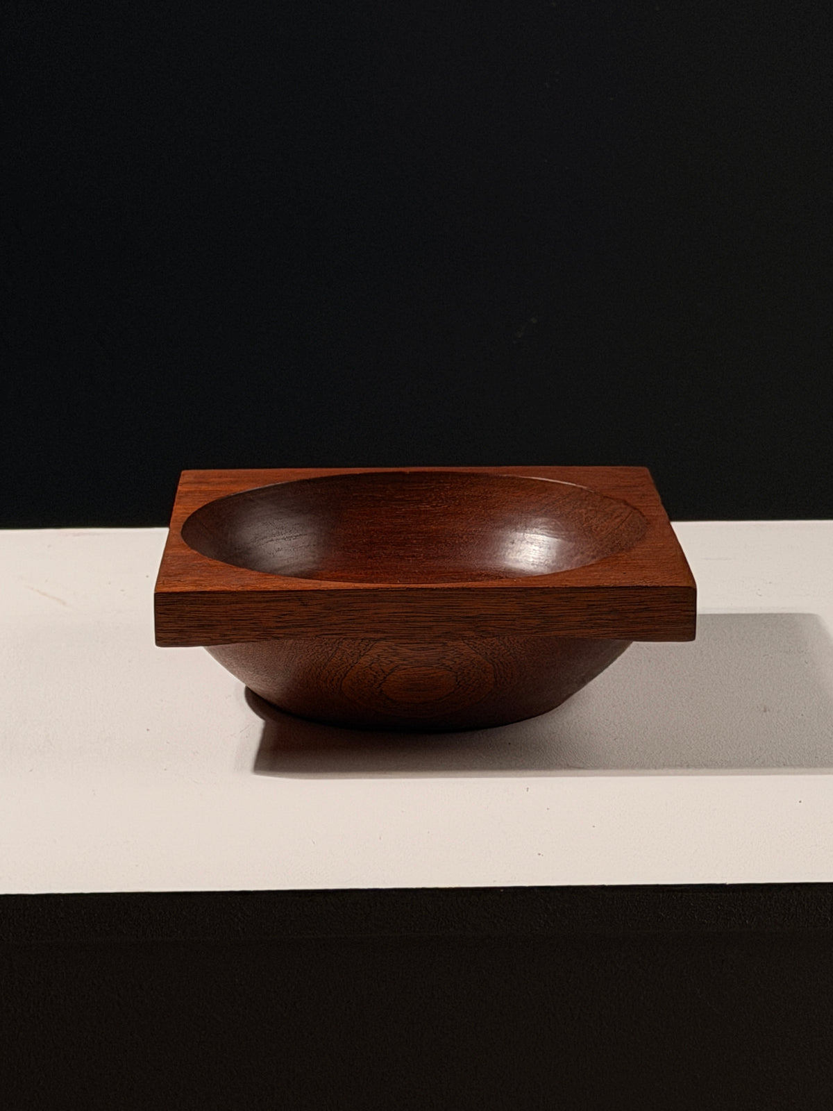 Sculptural Teak Vide-Poche, France, circa 1960 — close-up
