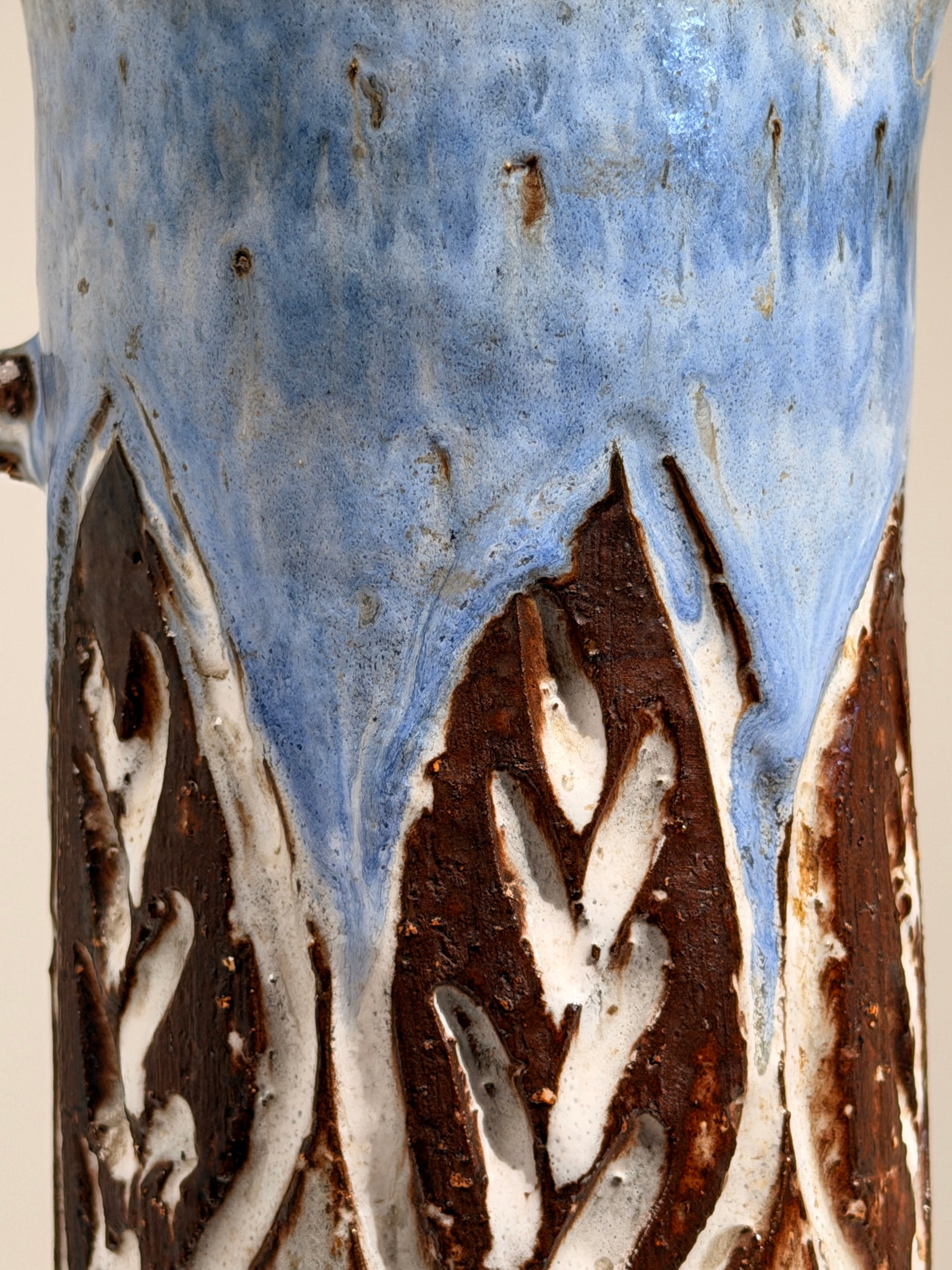 Ceramic pitcher by Albert Thiry, Vallauris, France, circa 1970 — lifestyle setting