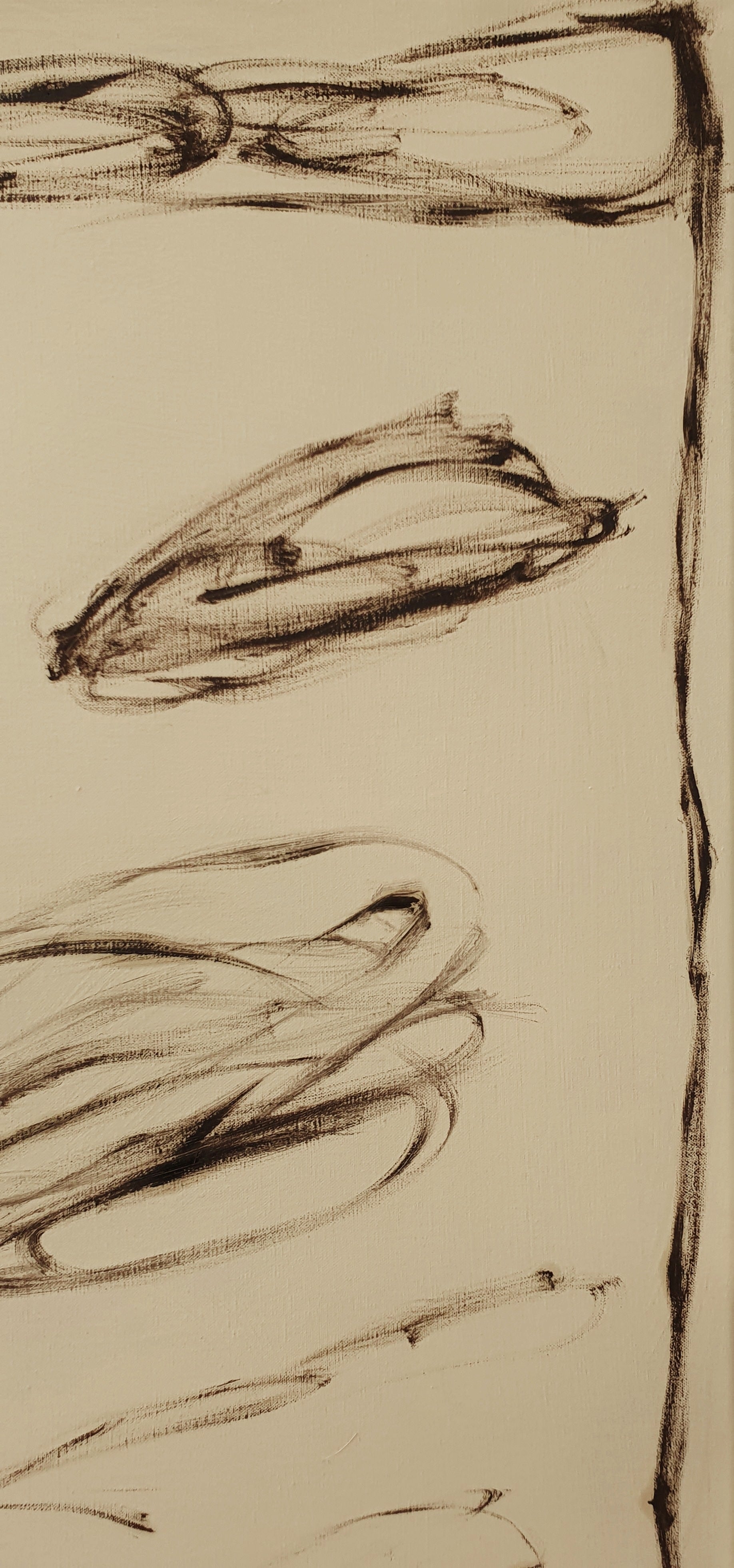 'Letters from Florence' painting — detail view