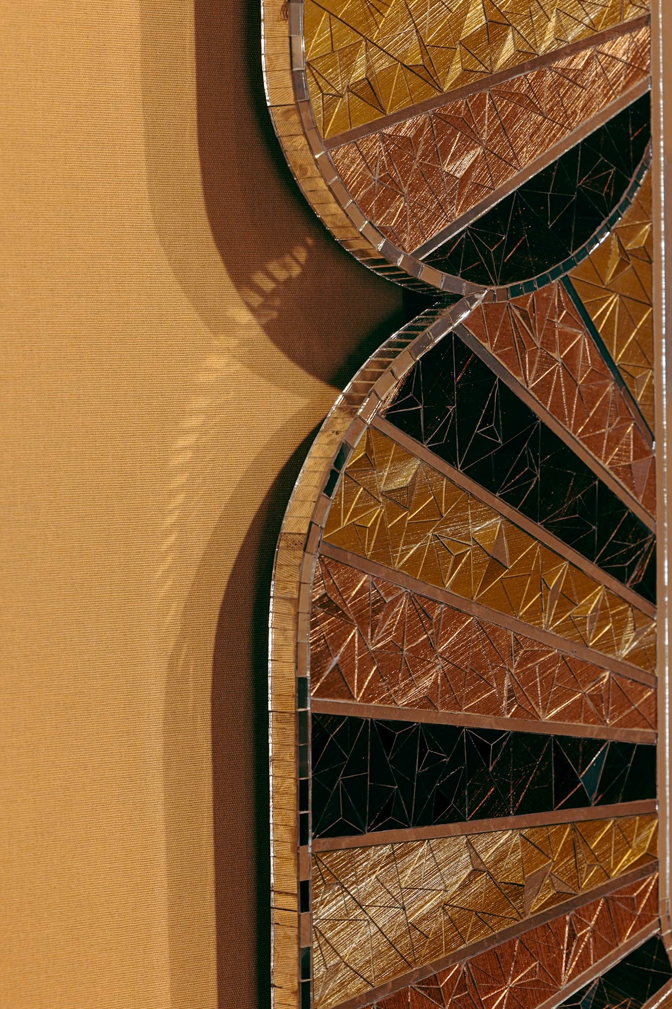 RŌCH Mirror – Sunburst Hand-Cut Mirror Glass — close-up